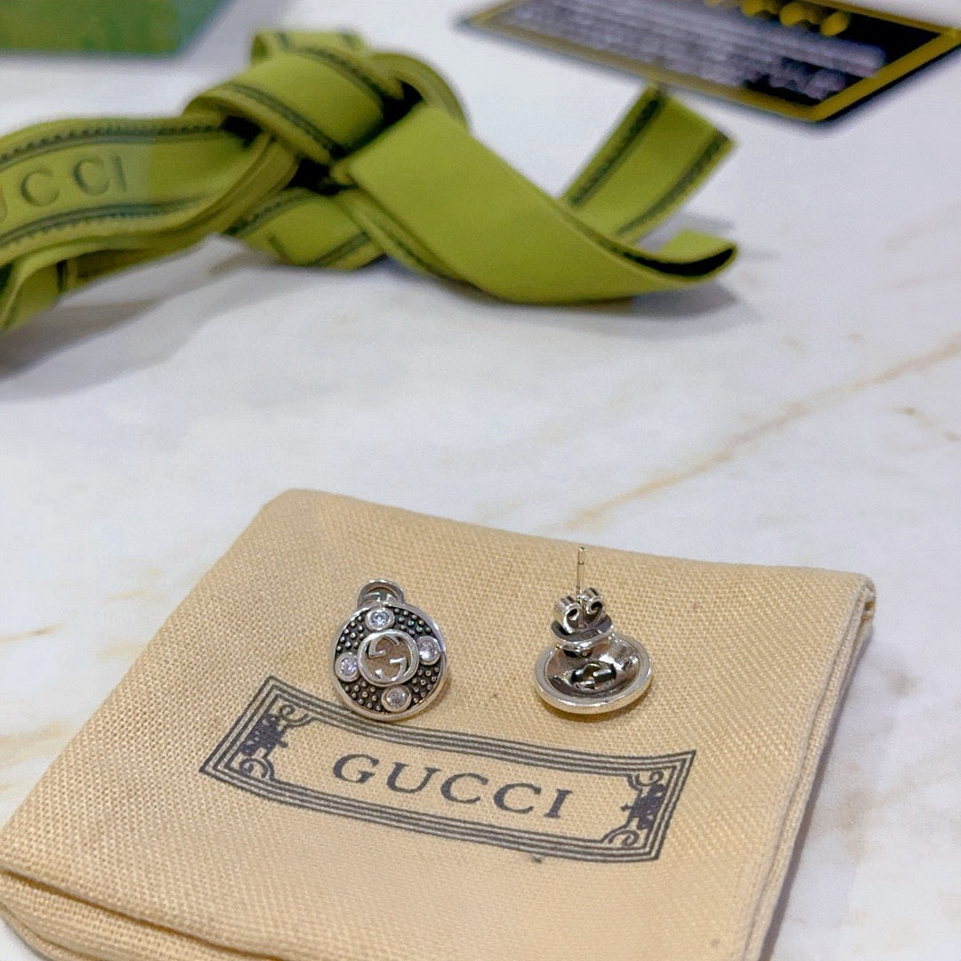 Gucci Anger Forest Distressed Vintage-Inspired Stud Earrings – Style 03 - image 6