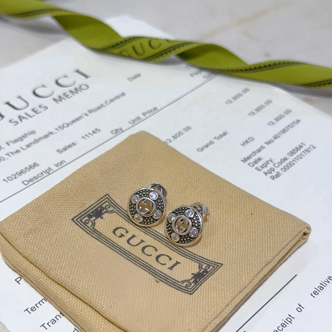 Gucci Anger Forest Distressed Vintage-Inspired Stud Earrings – Style 03 - image 4