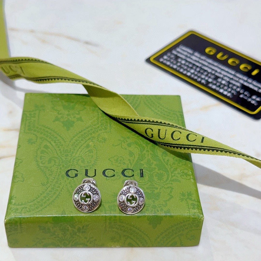 Gucci Anger Forest Distressed Vintage-Inspired Stud Earrings – Style 03 - image 5