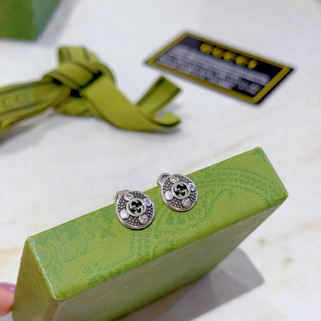 Gucci Anger Forest Distressed Vintage-Inspired Stud Earrings – Style 03 - image 2