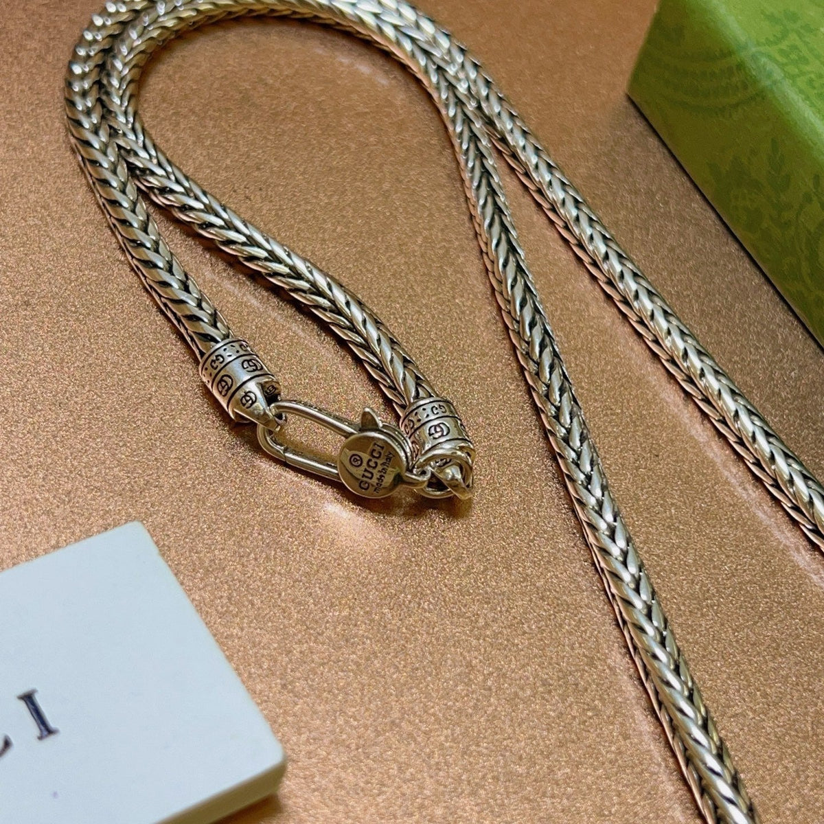 Gucci Anger Forest Chain Distressed Vintage-Inspired Necklace – Style 32 - image 7