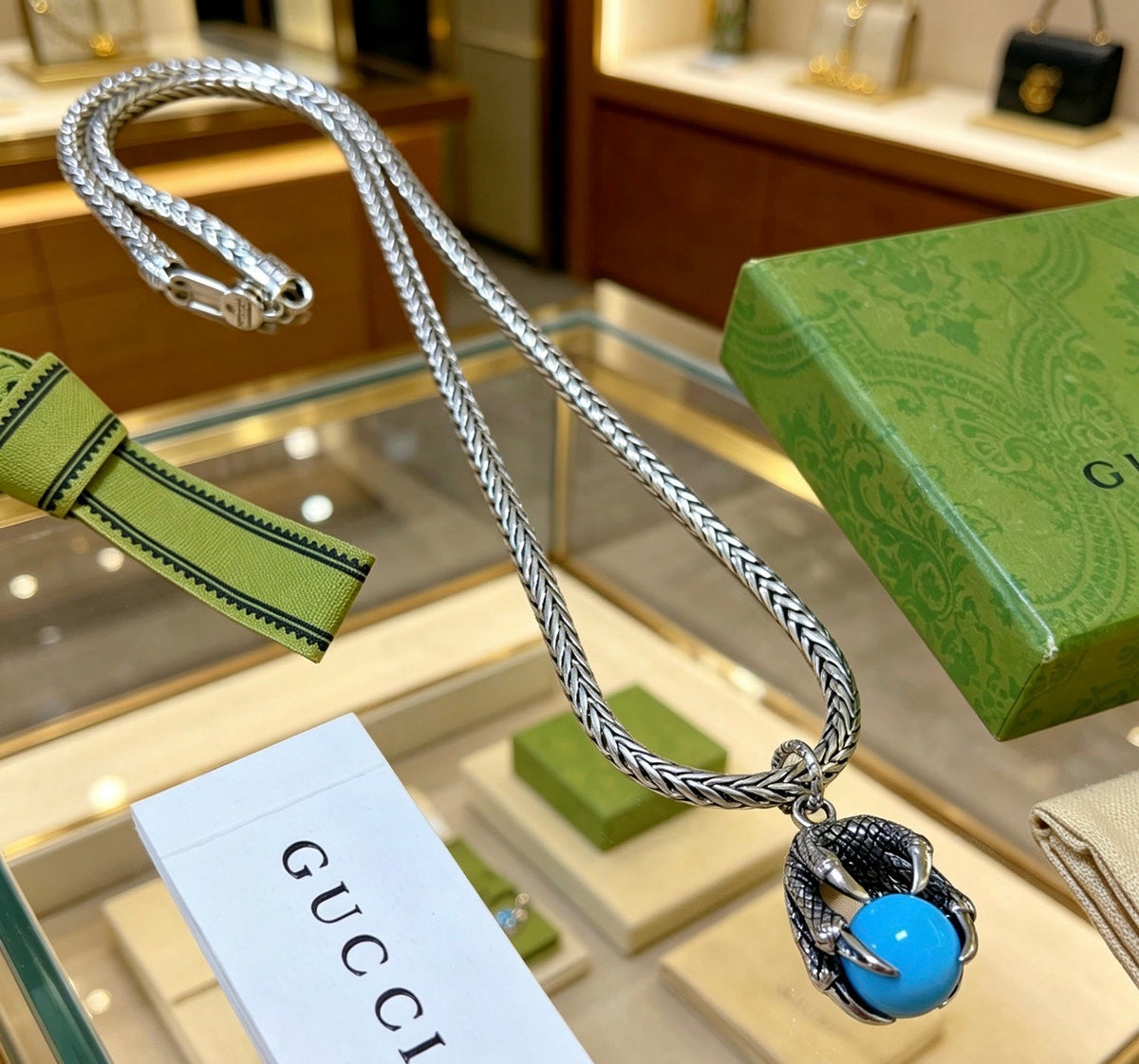 Gucci Anger Forest Chain Distressed Vintage-Inspired Necklace – Style 32 - image 4
