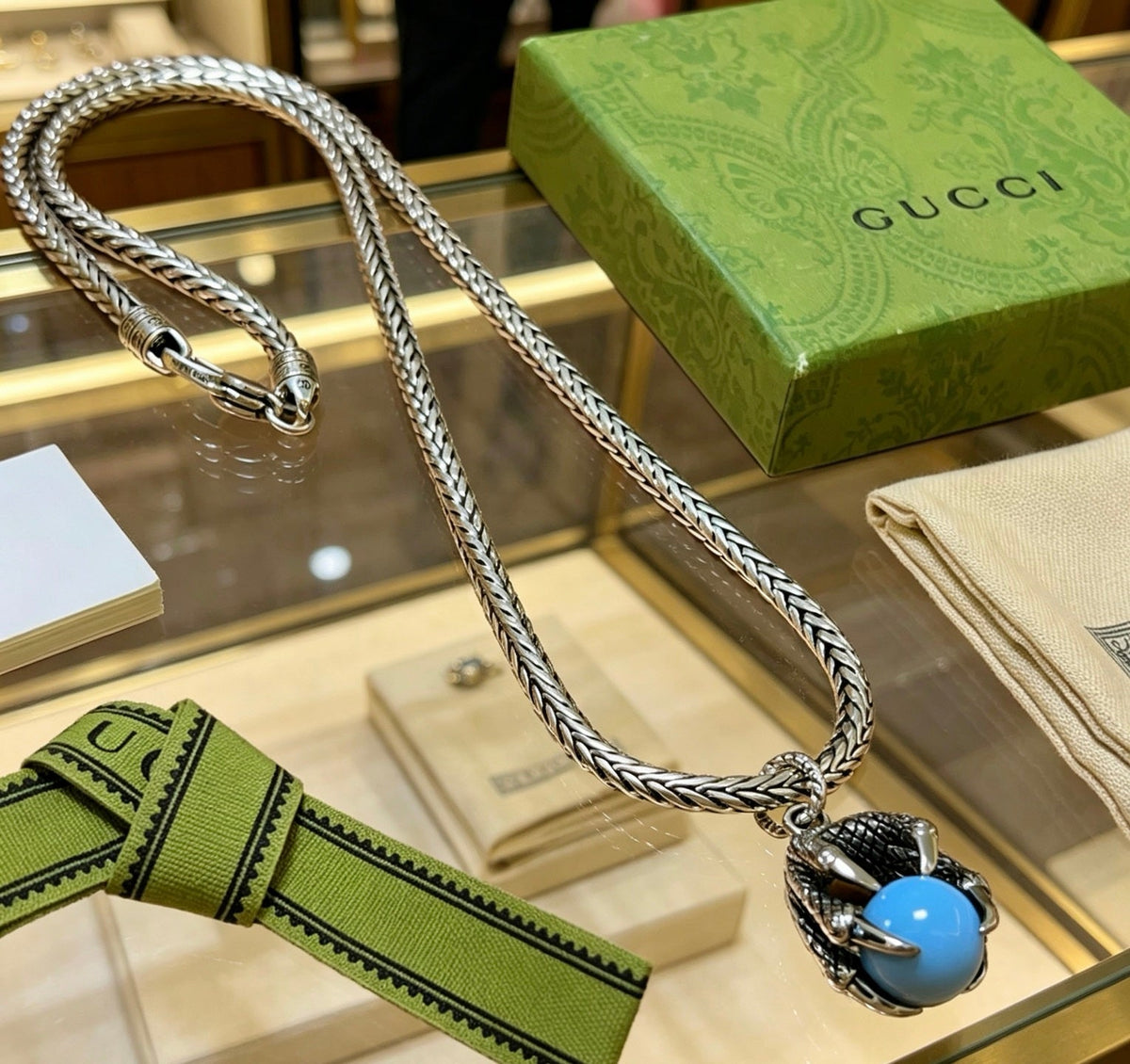 Gucci Anger Forest Chain Distressed Vintage-Inspired Necklace – Style 32 - image 2