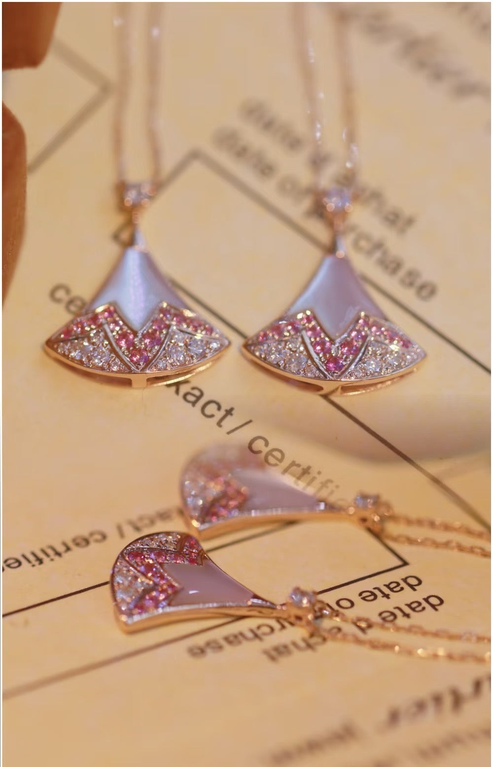 BVLGARI Rose Gold-Tone V-Gold Tone Necklace – Style 02 - image 3