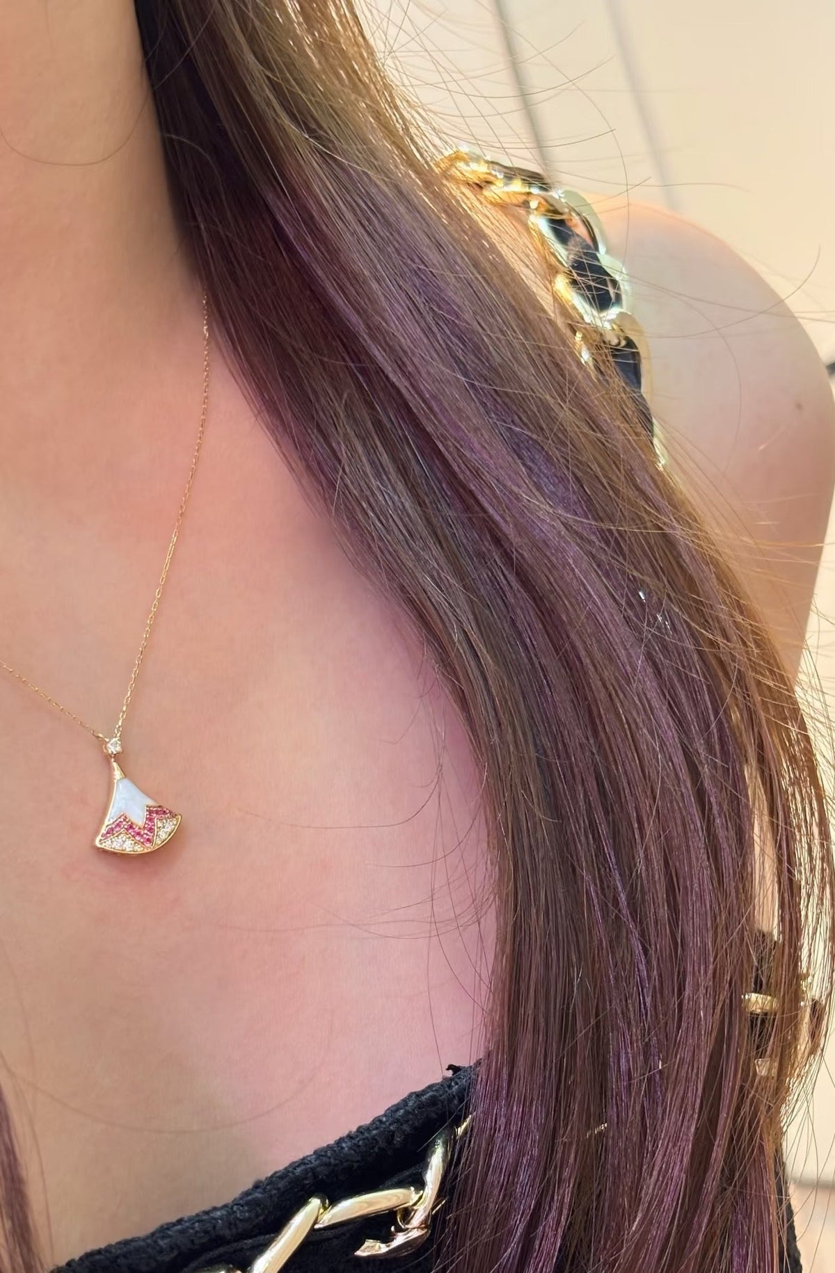 BVLGARI Rose Gold-Tone V-Gold Tone Necklace – Style 02 - image 5