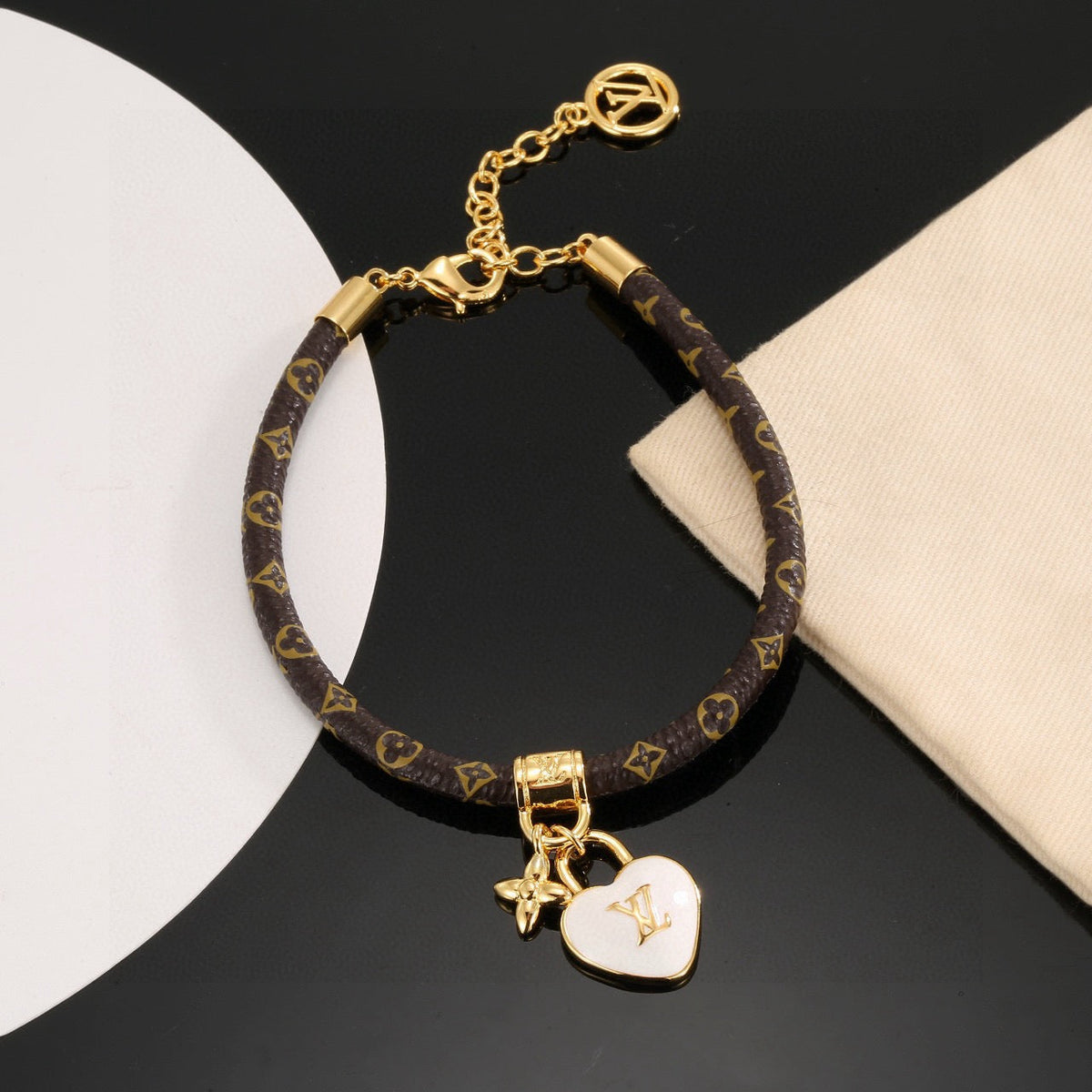 Louis Vuitton Leather Gold-Tone Fashion Accessory – Style 04 - image 2