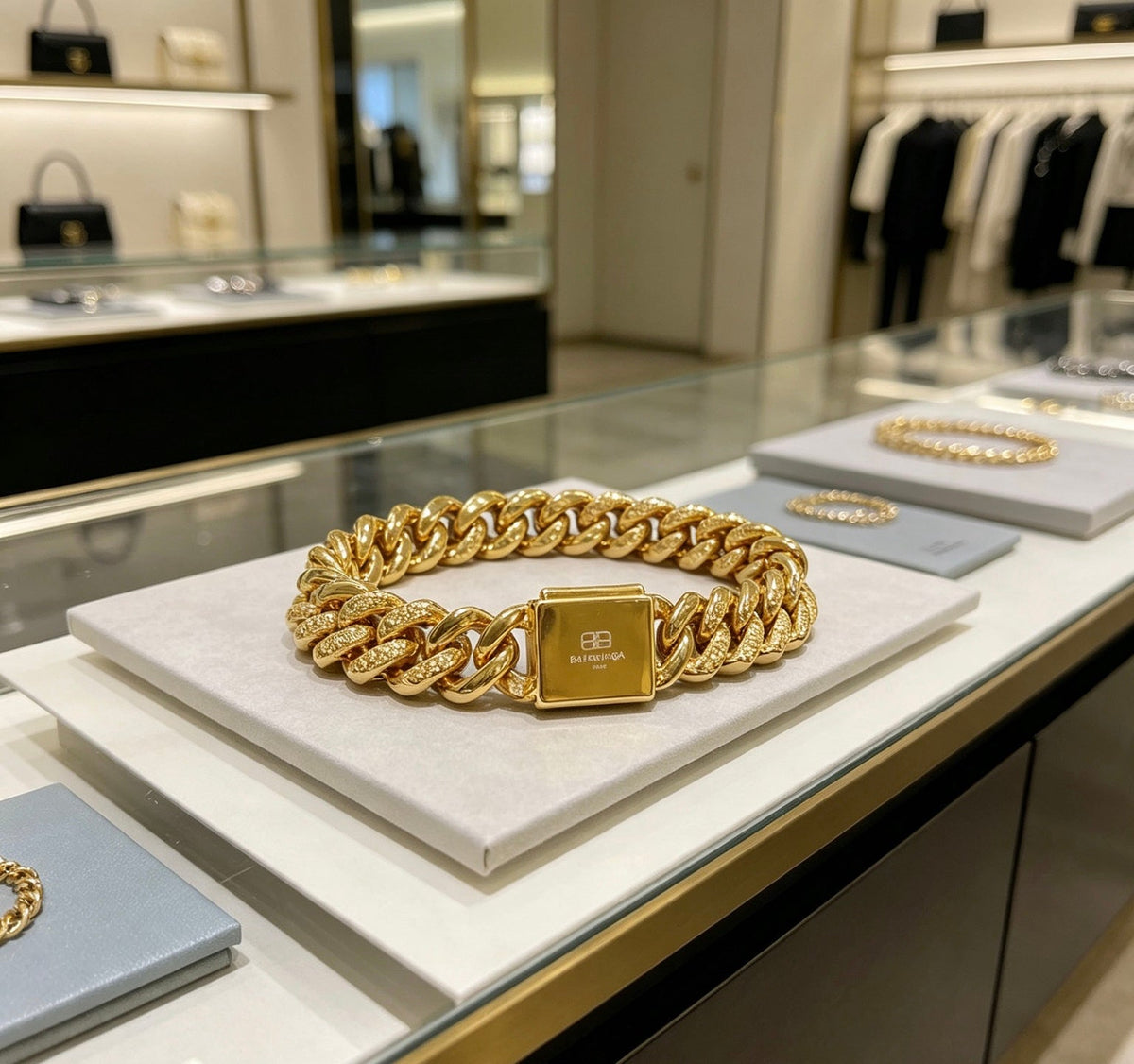 Balenciaga Distressed Vintage-Inspired Men's Bracelet – Style 06 - image 6