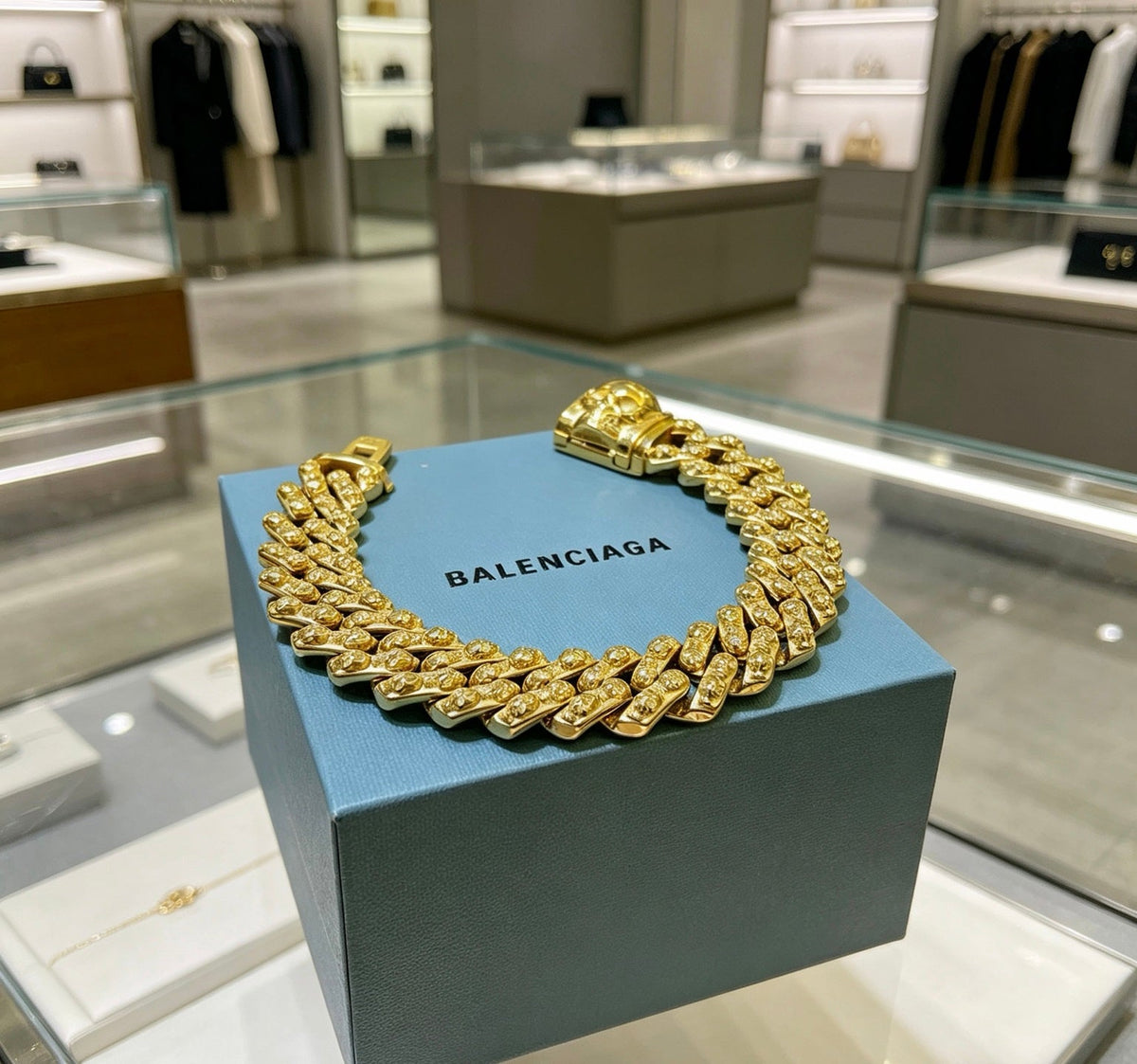 Balenciaga Distressed Vintage-Inspired Men's Bracelet – Style 06 - image 5