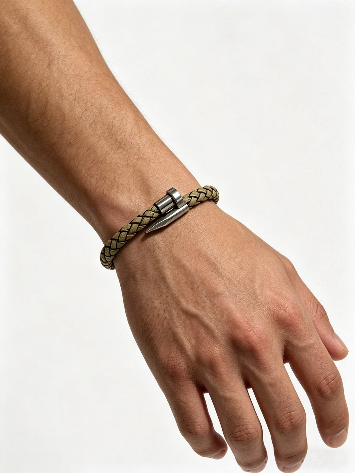 Cartier Style 191 gold-tone leather strap bracelet view 4