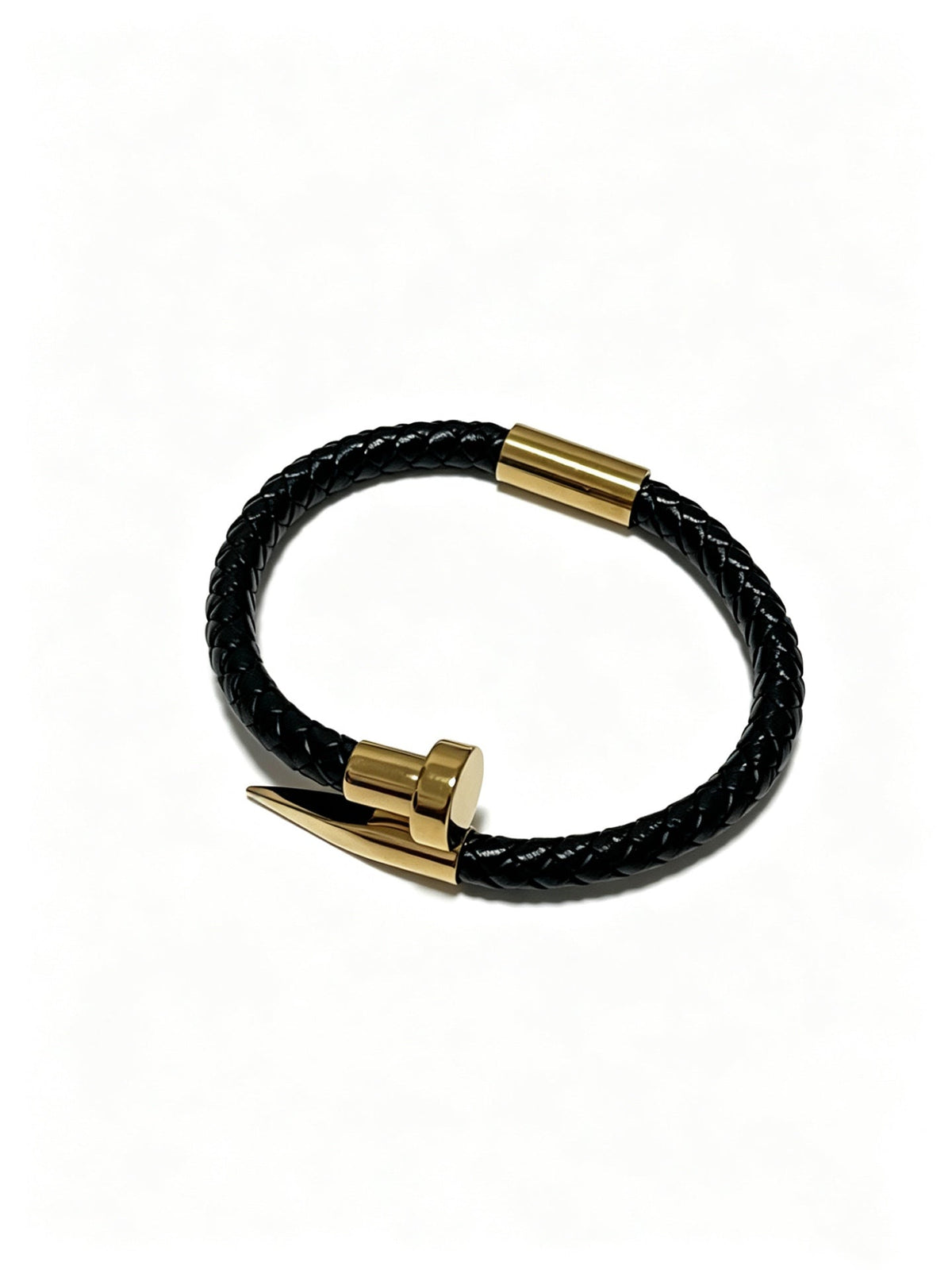 Cartier Style 189 gold-tone leather strap bracelet view 3