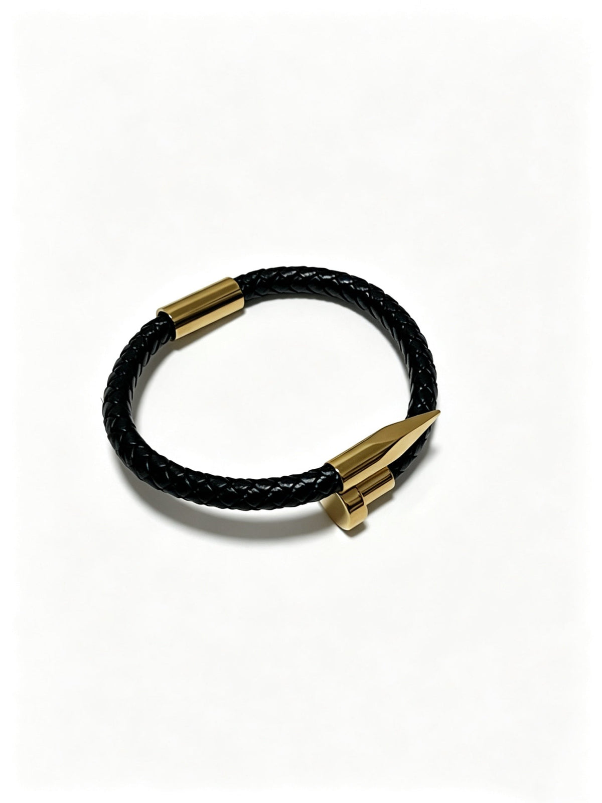Cartier Style 189 gold-tone leather strap bracelet view 2