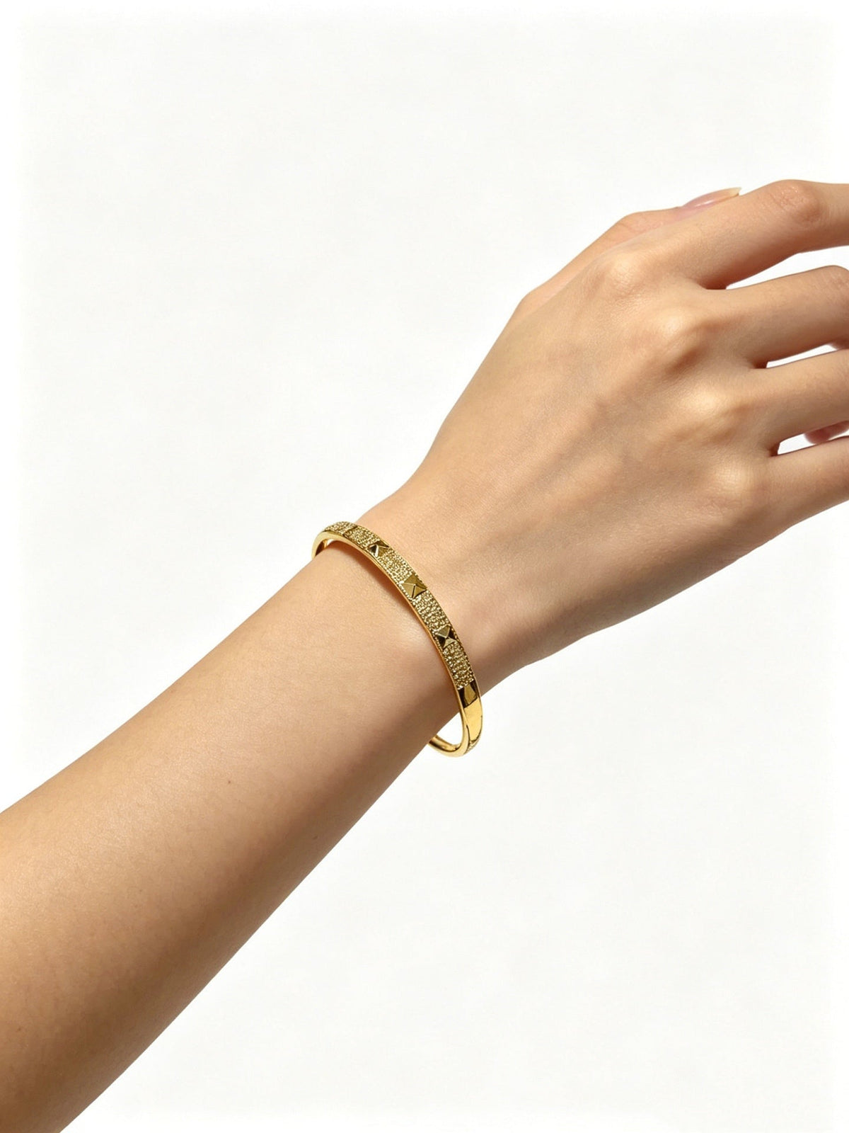 Cartier Style 183 gold-tone signature motif bracelet view 7