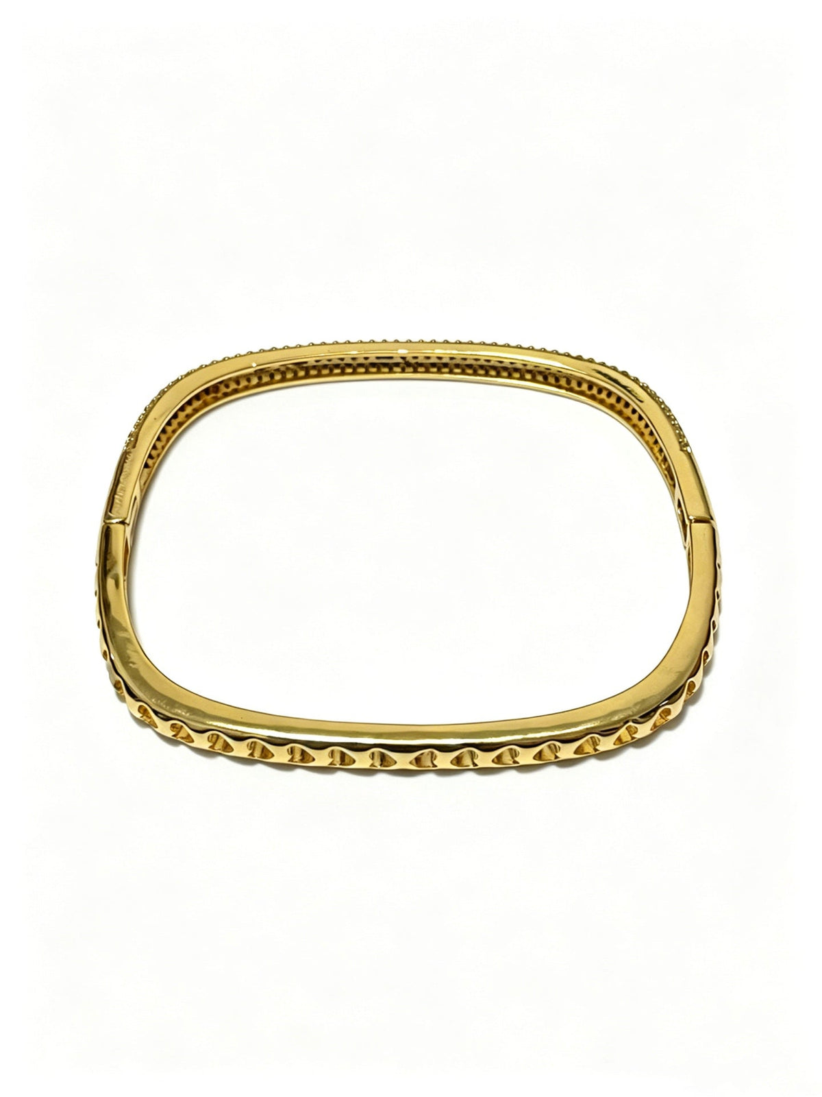Cartier Style 182 gold-tone signature motif bracelet view 4