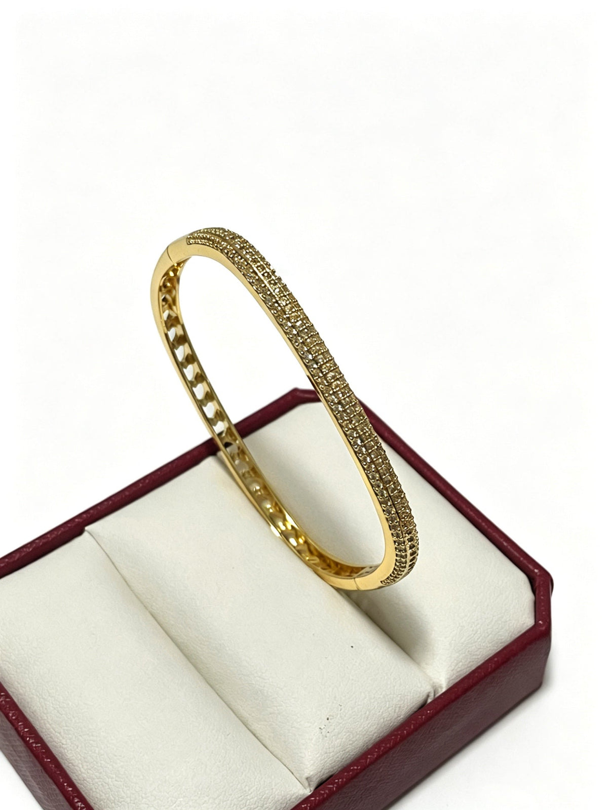Cartier Style 182 gold-tone signature motif bracelet view 5