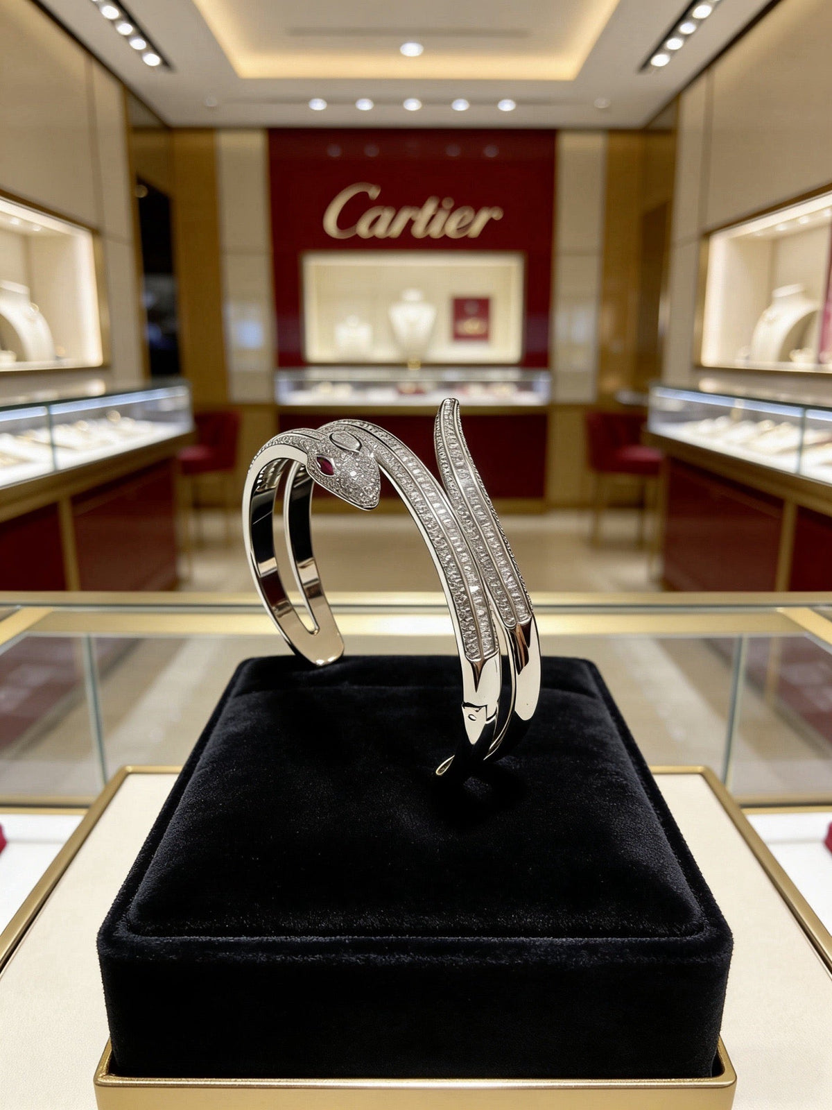 Cartier Style 180 gold-tone signature motif bracelet view 3