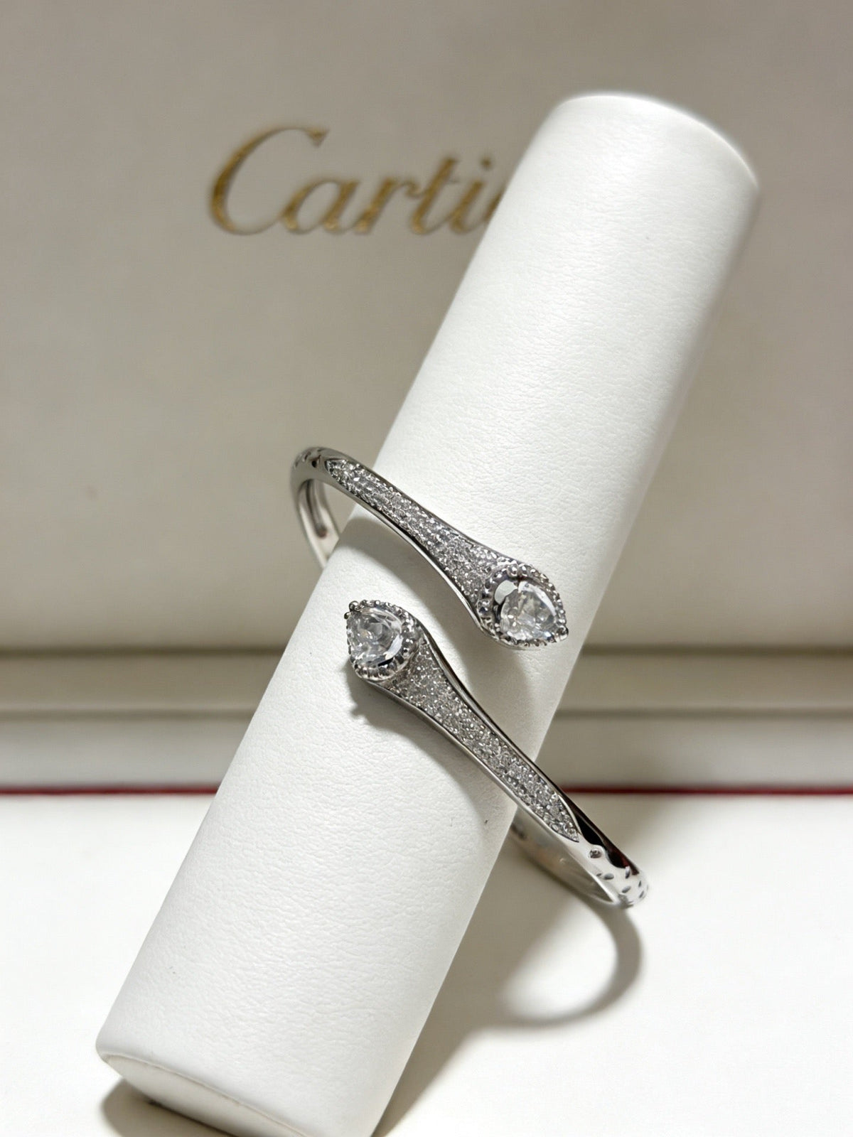 Cartier Style 179 gold-tone signature motif bracelet view 7