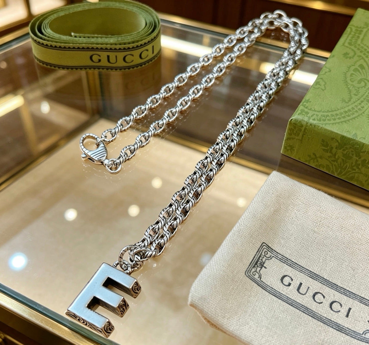 Gucci Anger Forest Chain Distressed Vintage-Inspired Necklace – Style 47 - image 2