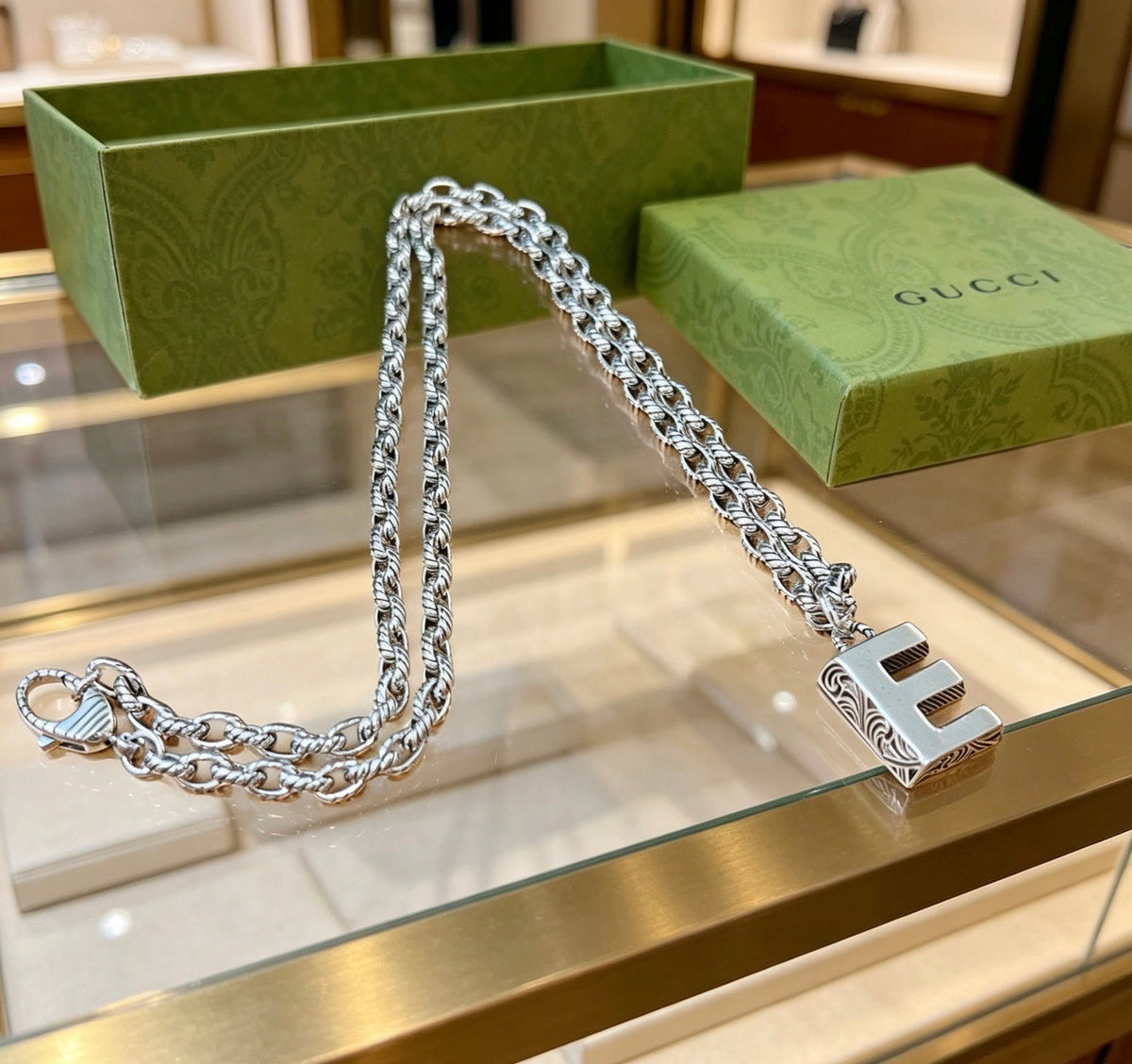 Gucci Anger Forest Chain Distressed Vintage-Inspired Necklace – Style 47 - image 8