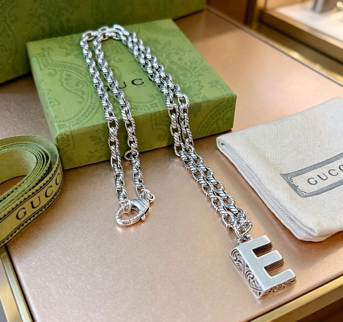 Gucci Anger Forest Chain Distressed Vintage-Inspired Necklace – Style 47 - image 4