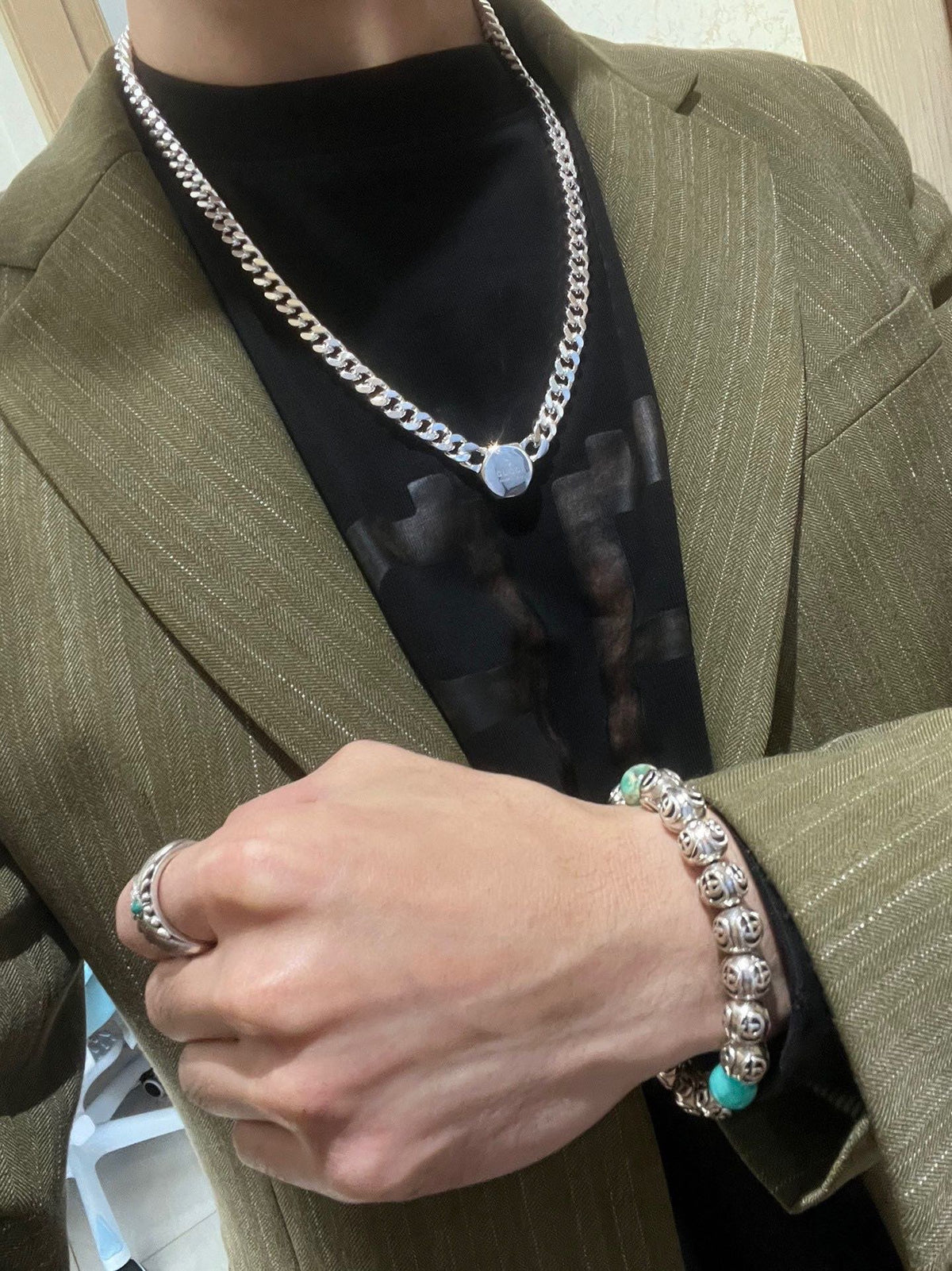 Gucci Anger Forest Chain Distressed Necklace – Style 103 - image 6