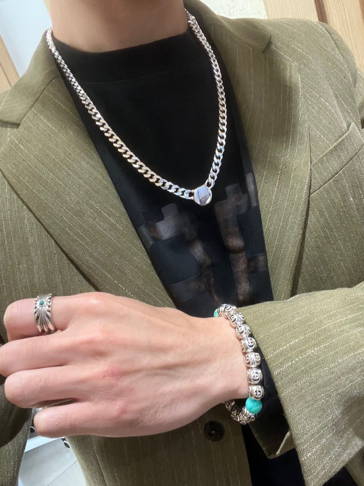 Gucci Anger Forest Chain Distressed Necklace – Style 103 - image 3