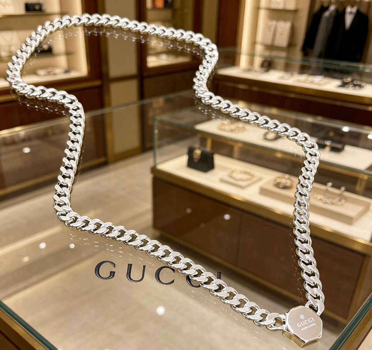 Gucci Anger Forest Chain Distressed Necklace – Style 103 - image 4