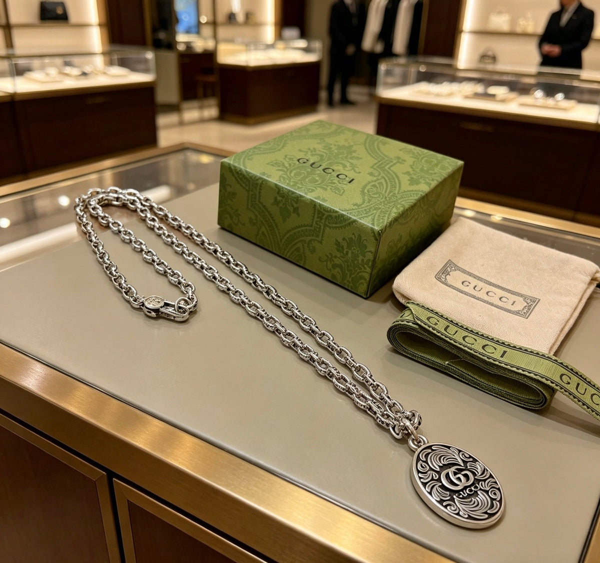 Gucci Anger Forest Chain Distressed Necklace – Style 102 - image 2
