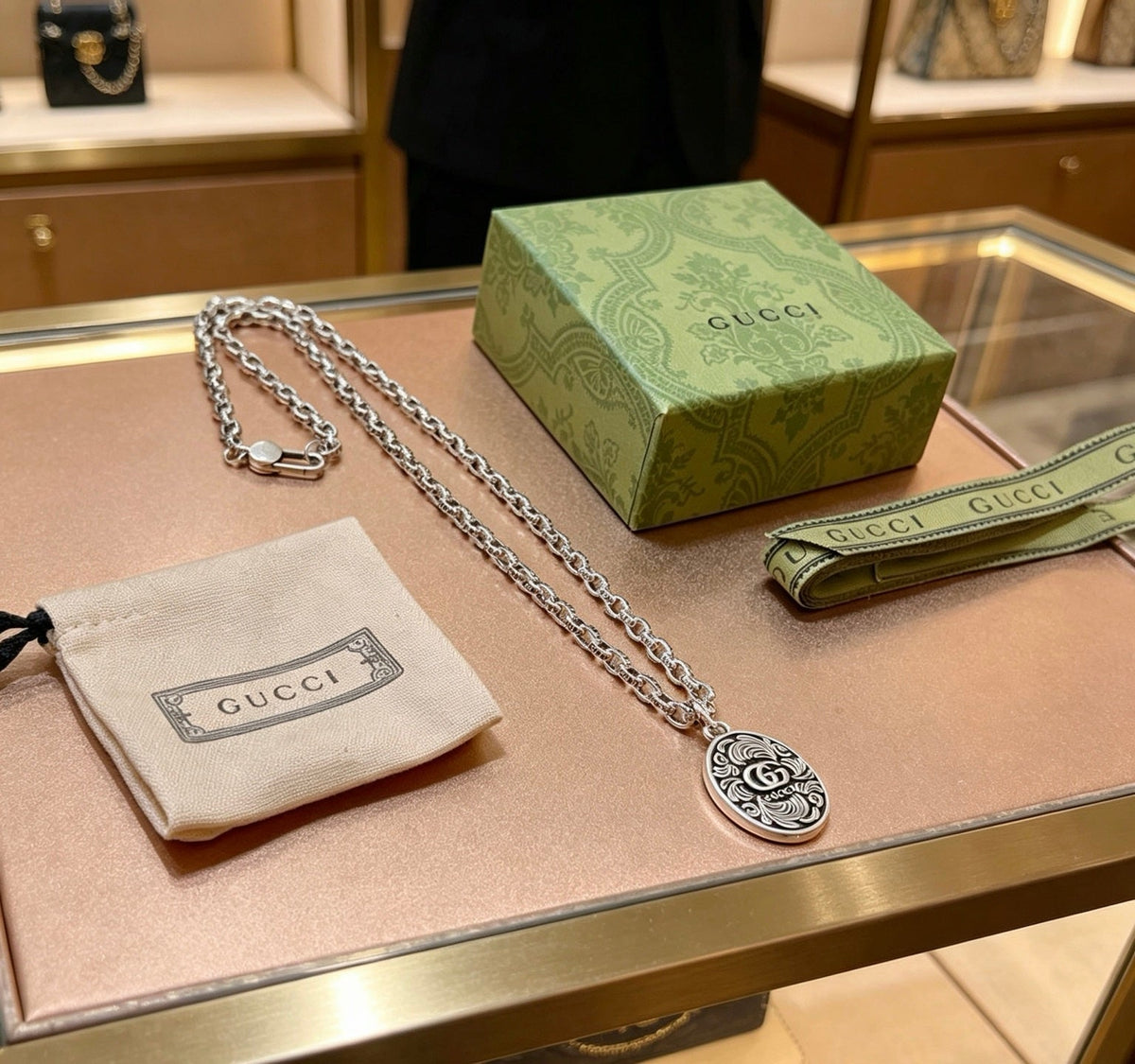 Gucci Anger Forest Chain Distressed Necklace – Style 102 - image 8