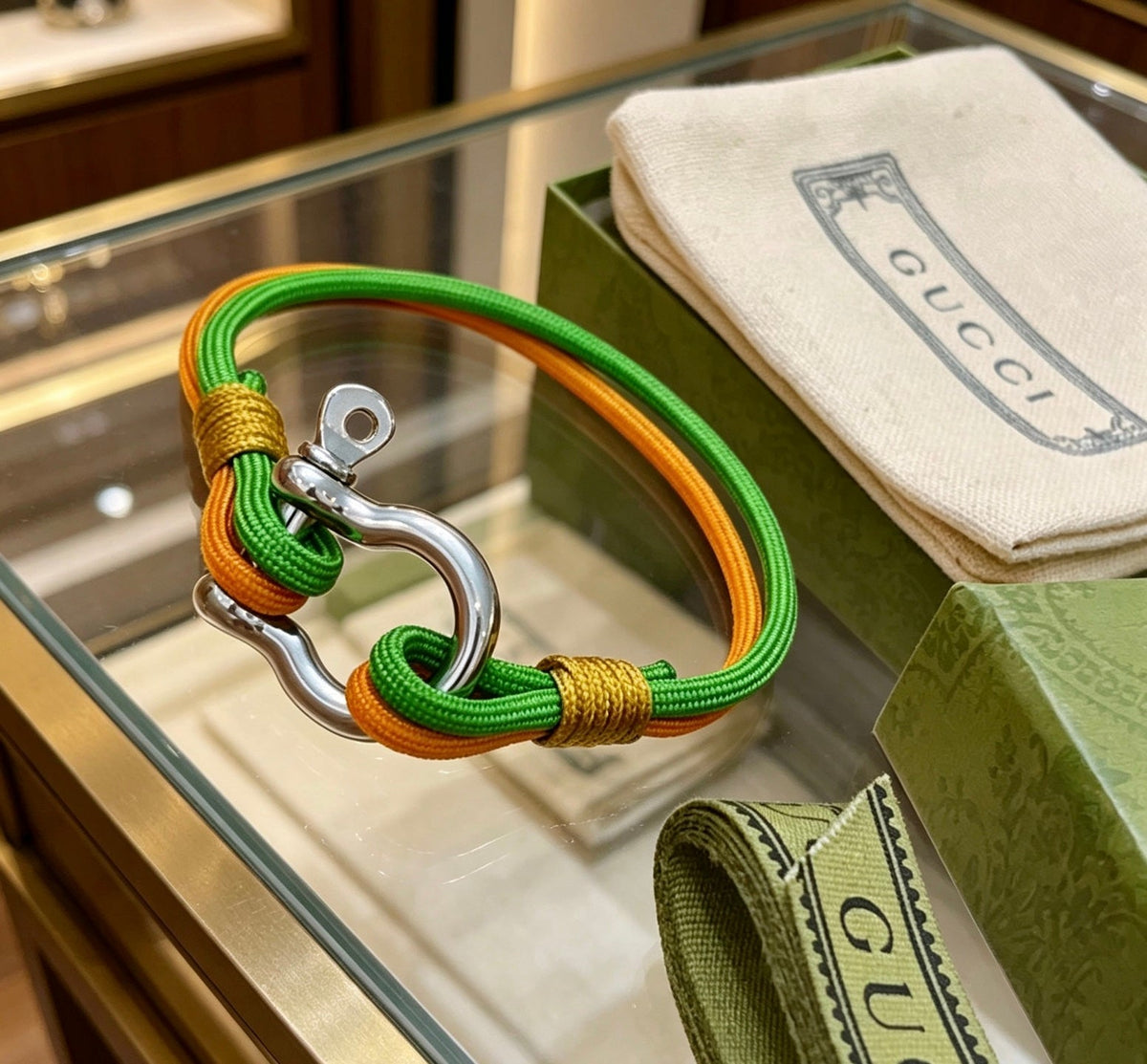 Gucci Anger Forest Distressed Vintage Silver-Tone Vintage-Inspired Bracelet – Style 21 - image 7