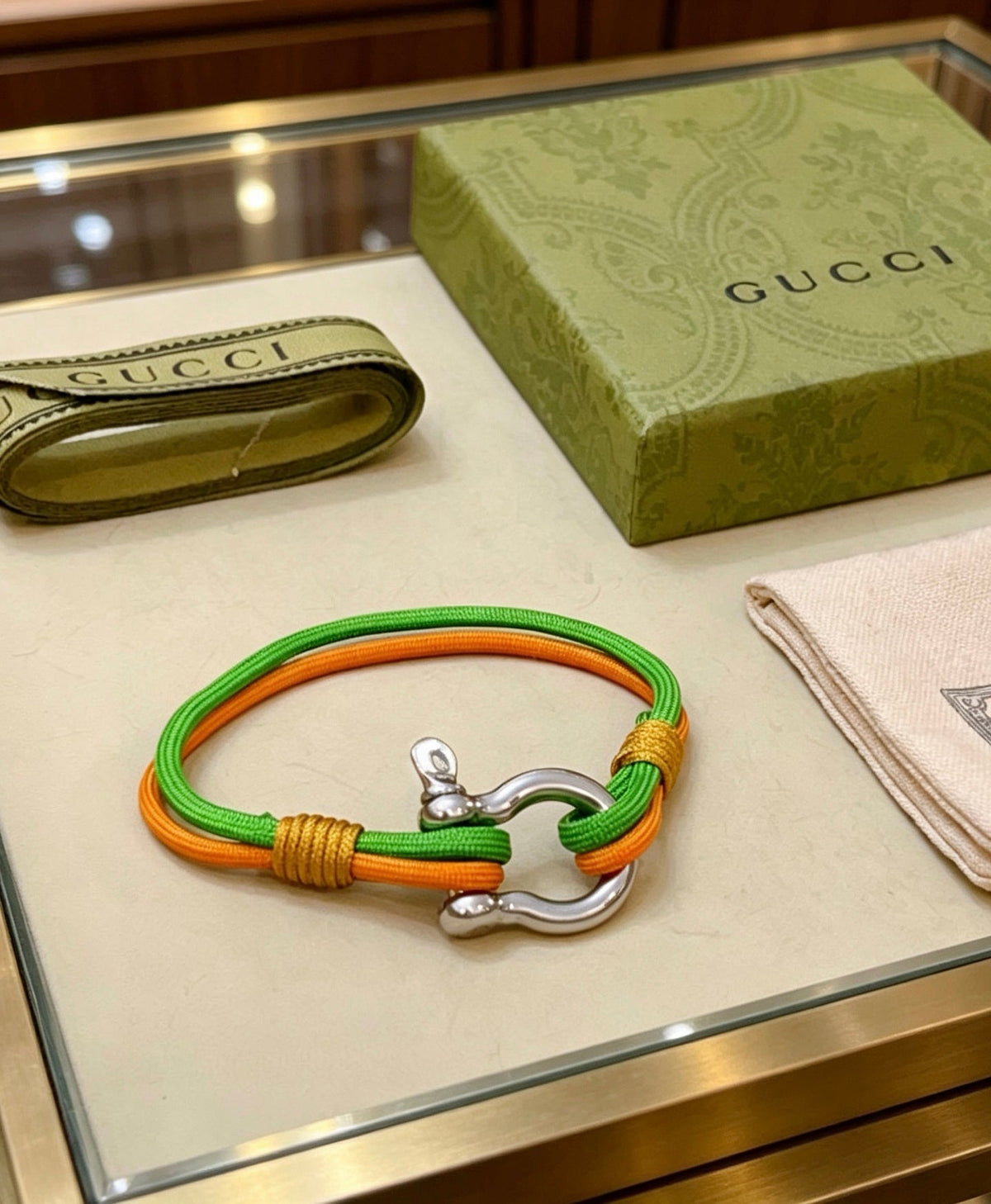 Gucci Anger Forest Distressed Vintage Silver-Tone Vintage-Inspired Bracelet – Style 21 - image 2