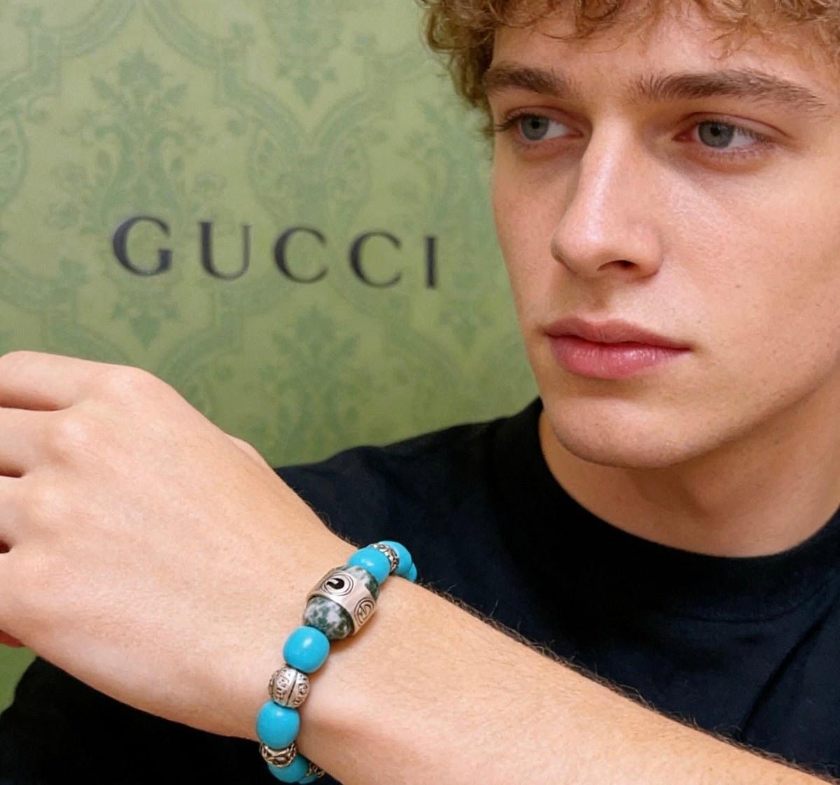 Gucci Anger Forest Crystal Distressed Unisex Bracelet – Style 10 - image 6
