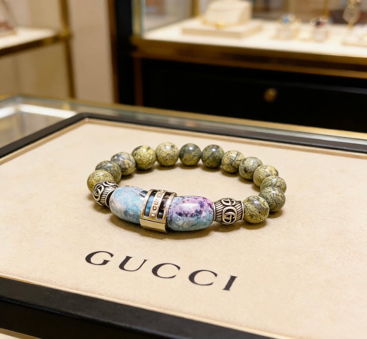 Gucci Anger Forest Crystal Distressed Unisex Bracelet – Style 10 - image 4