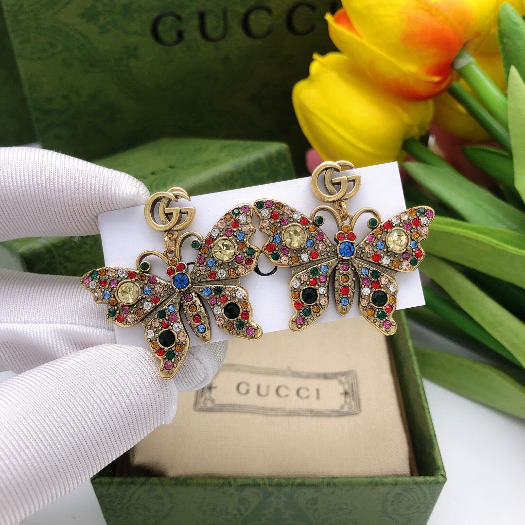 Gucci Butterfly Stud Earrings – Style 02 - image 2