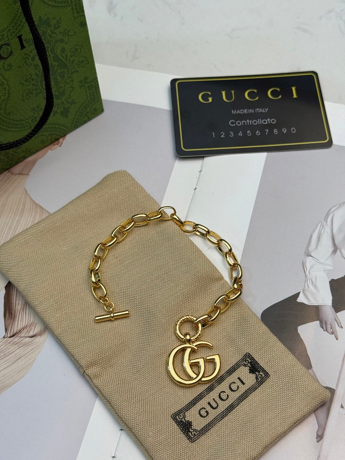 Gucci Double G Chain Vintage-Inspired Bracelet – Style 02 - image 3