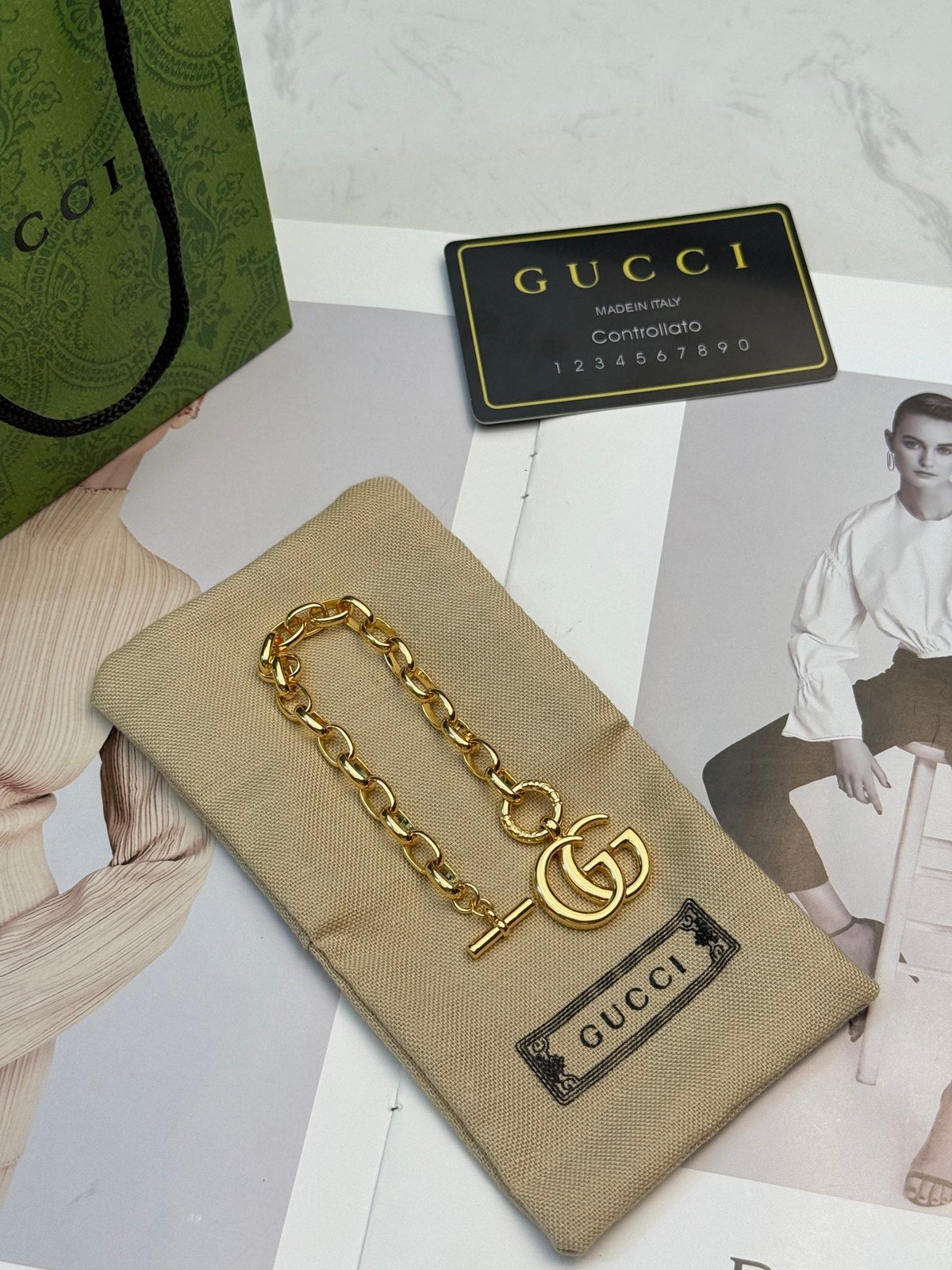 Gucci Double G Chain Vintage-Inspired Bracelet – Style 02 - image 5