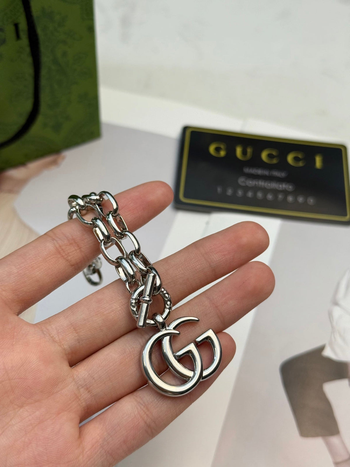 Gucci Double G Chain Vintage-Inspired Bracelet - image 3