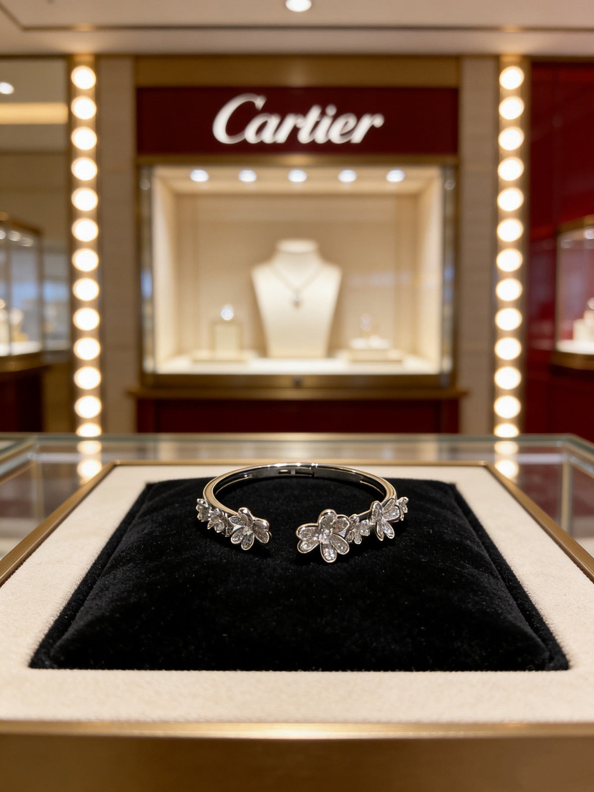 Cartier Style 207 gold-tone signature motif bracelet view 6