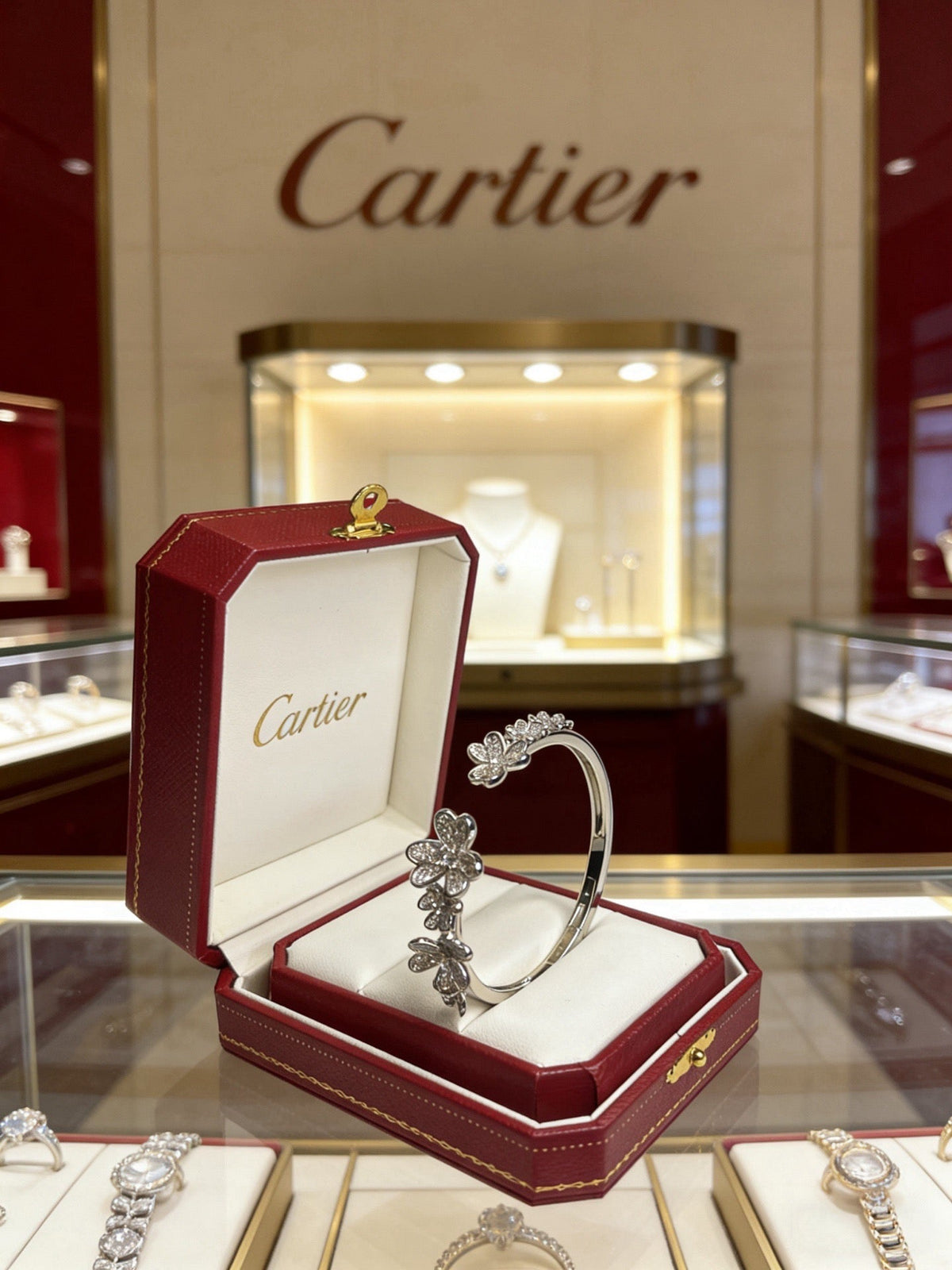 Cartier Style 207 gold-tone signature motif bracelet view 4