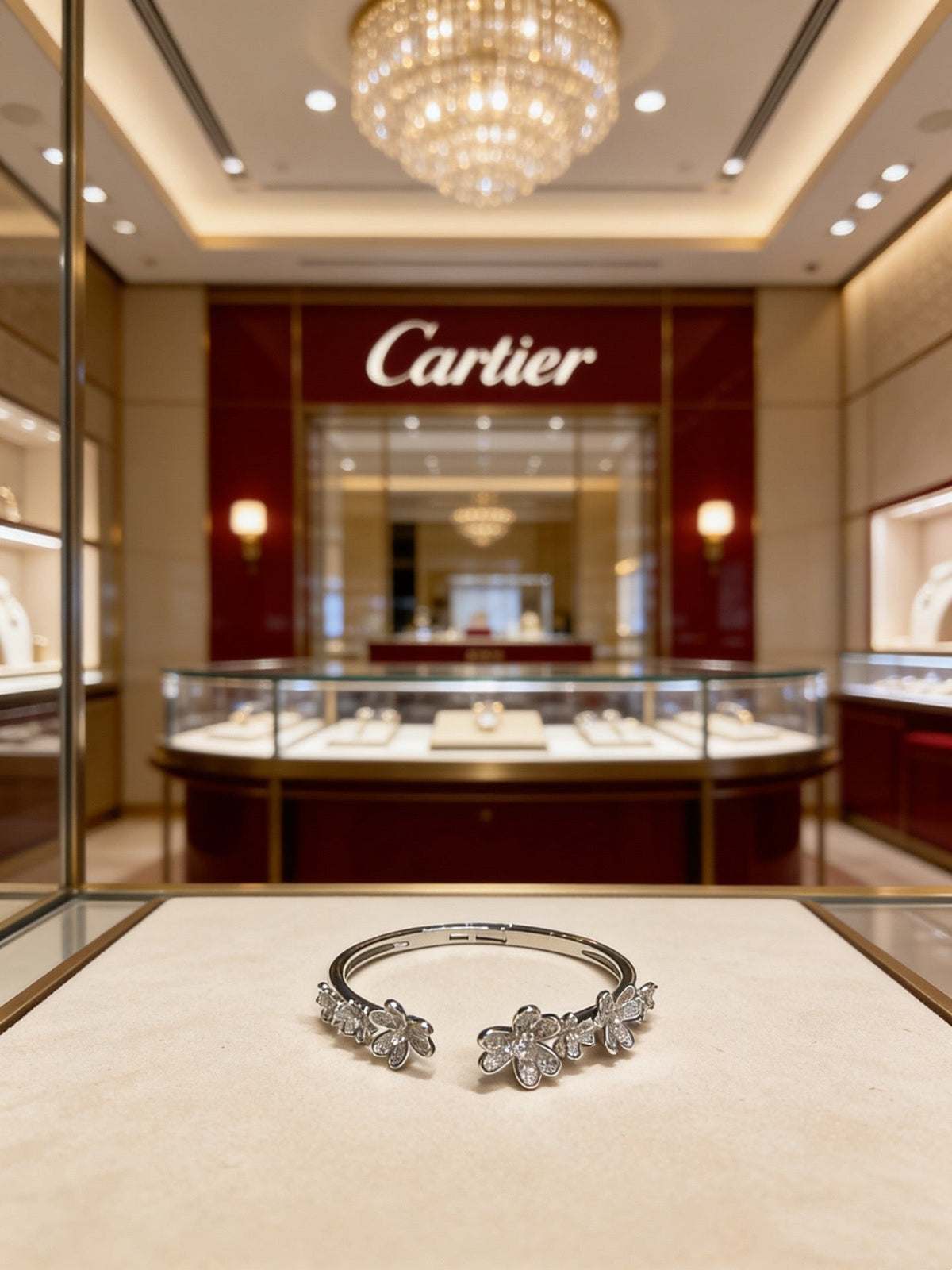 Cartier Style 207 gold-tone signature motif bracelet view 5