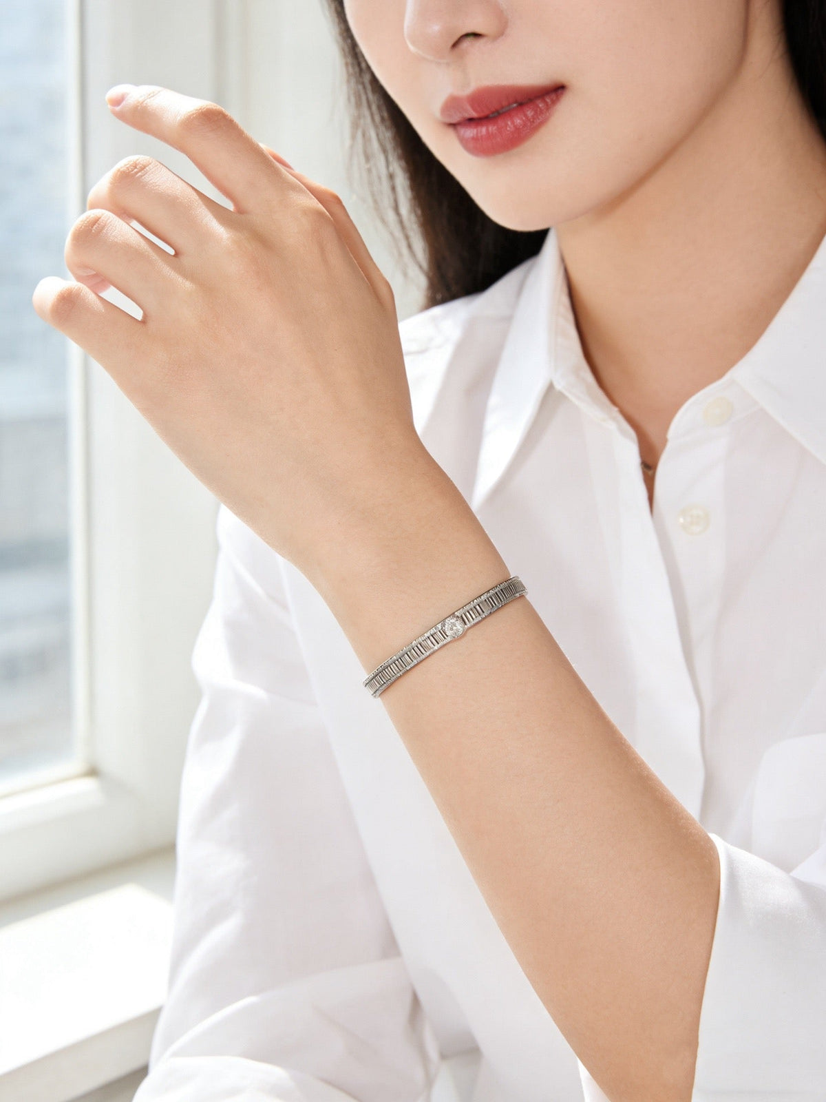 Cartier Style 205 gold-tone signature motif bracelet view 7
