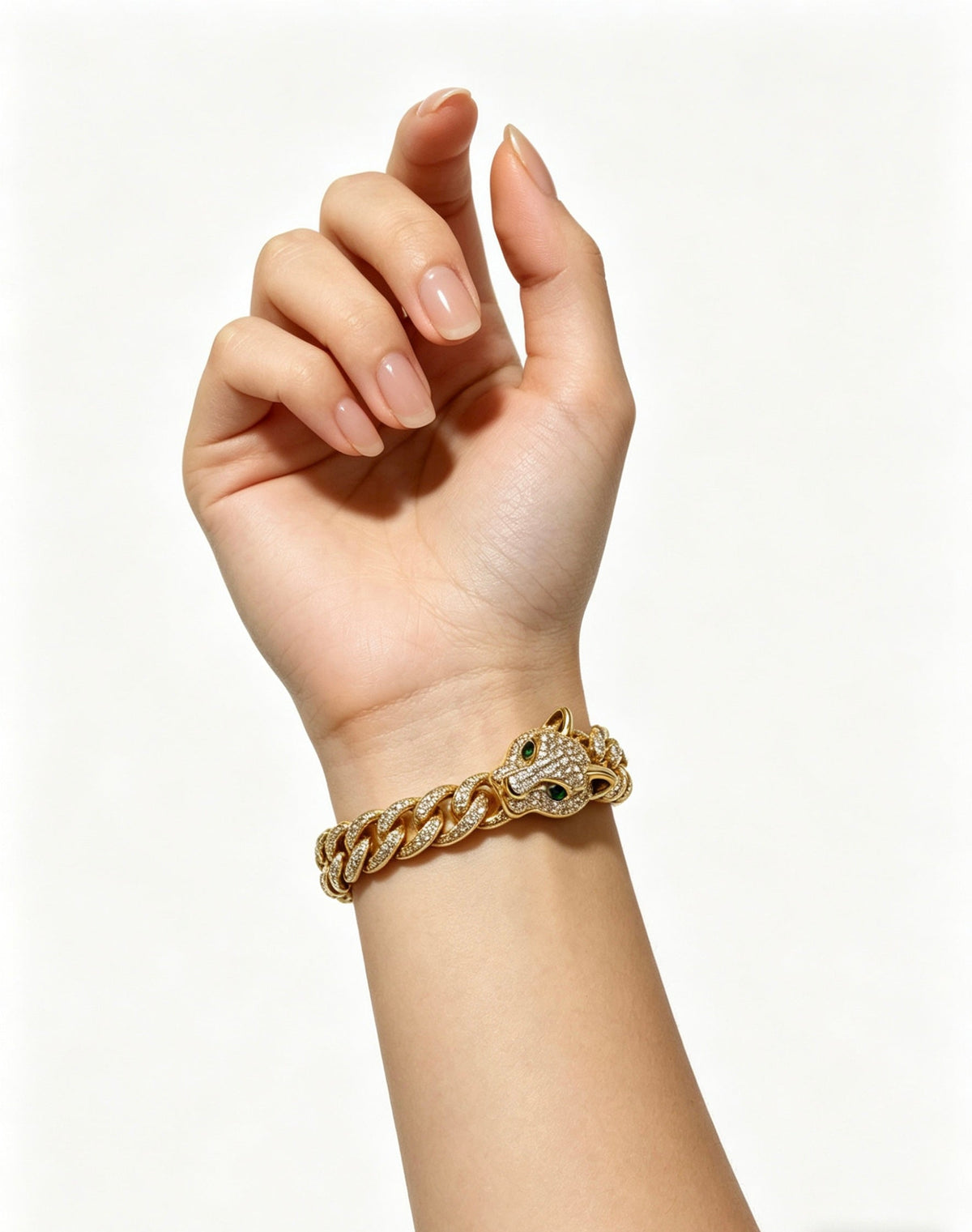 Cartier Style 197 gold-tone signature motif bracelet view 5