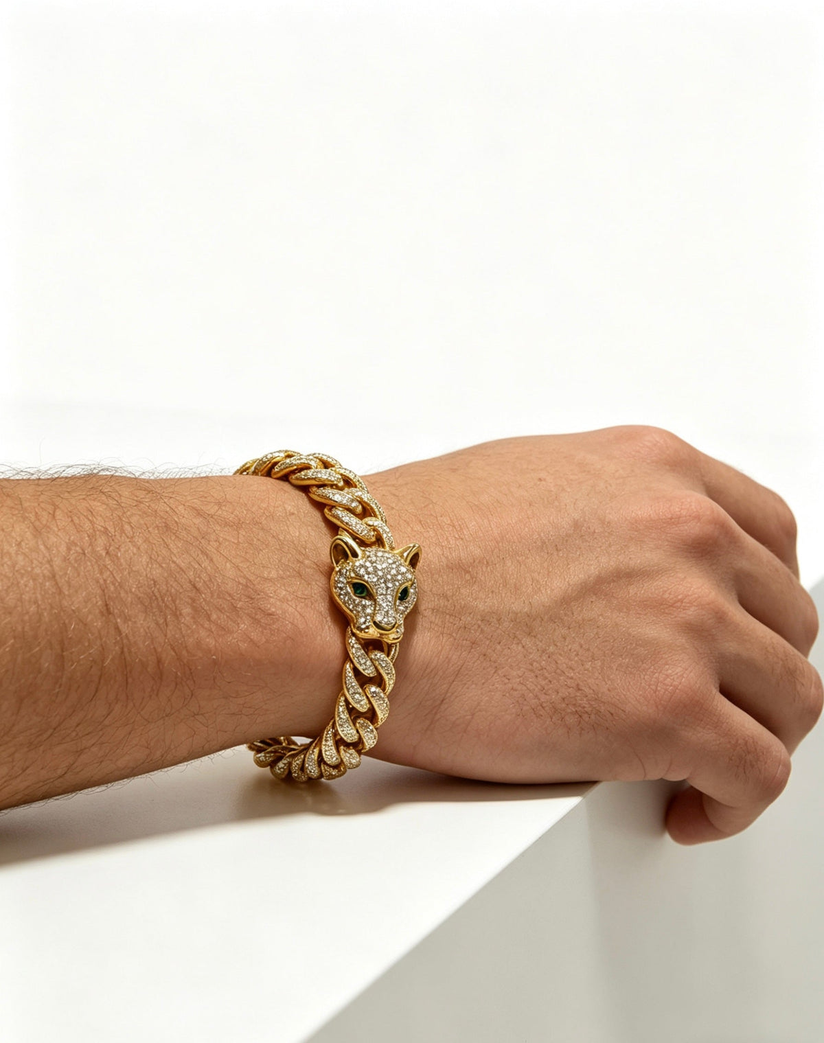 Cartier Style 197 gold-tone signature motif bracelet view 4