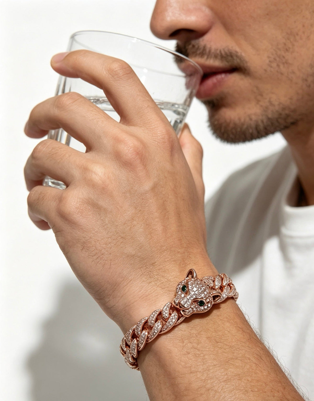 Cartier Style 196 gold-tone signature motif bracelet view 6