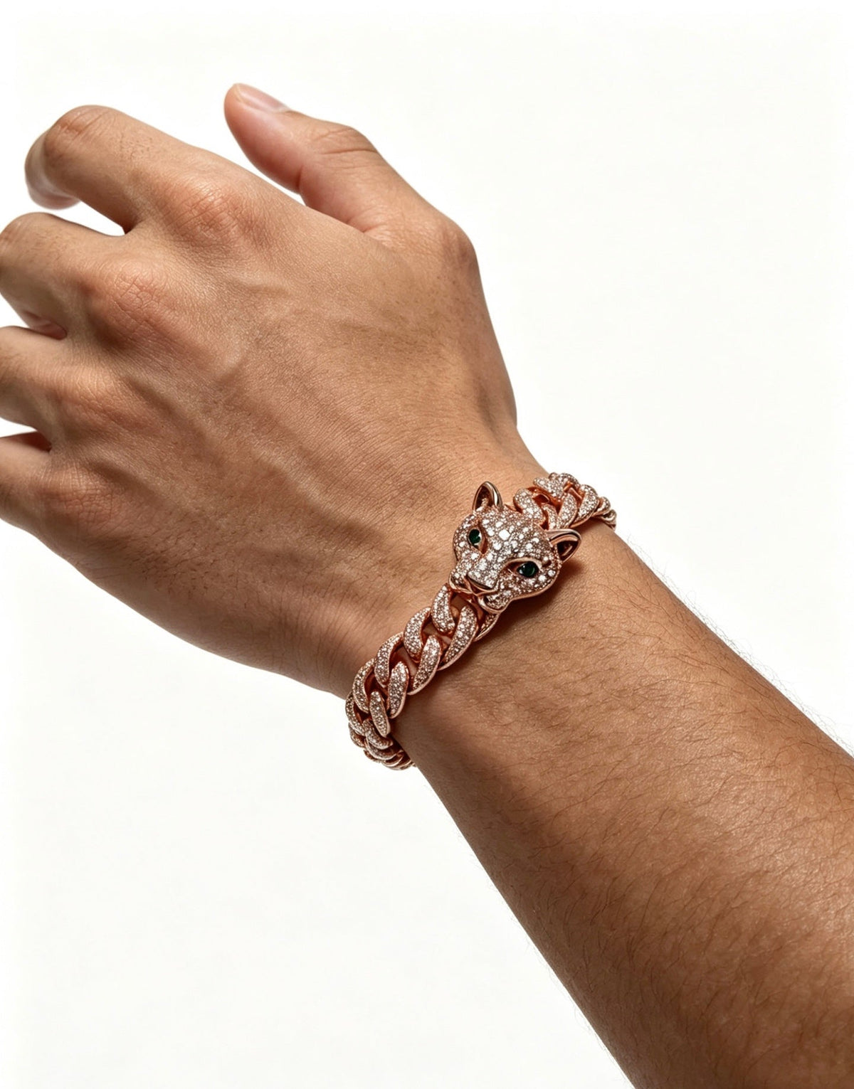 Cartier Style 196 gold-tone signature motif bracelet view 4