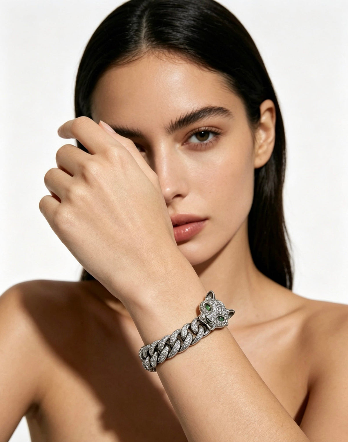 Cartier Style 195 gold-tone signature motif bracelet view 4