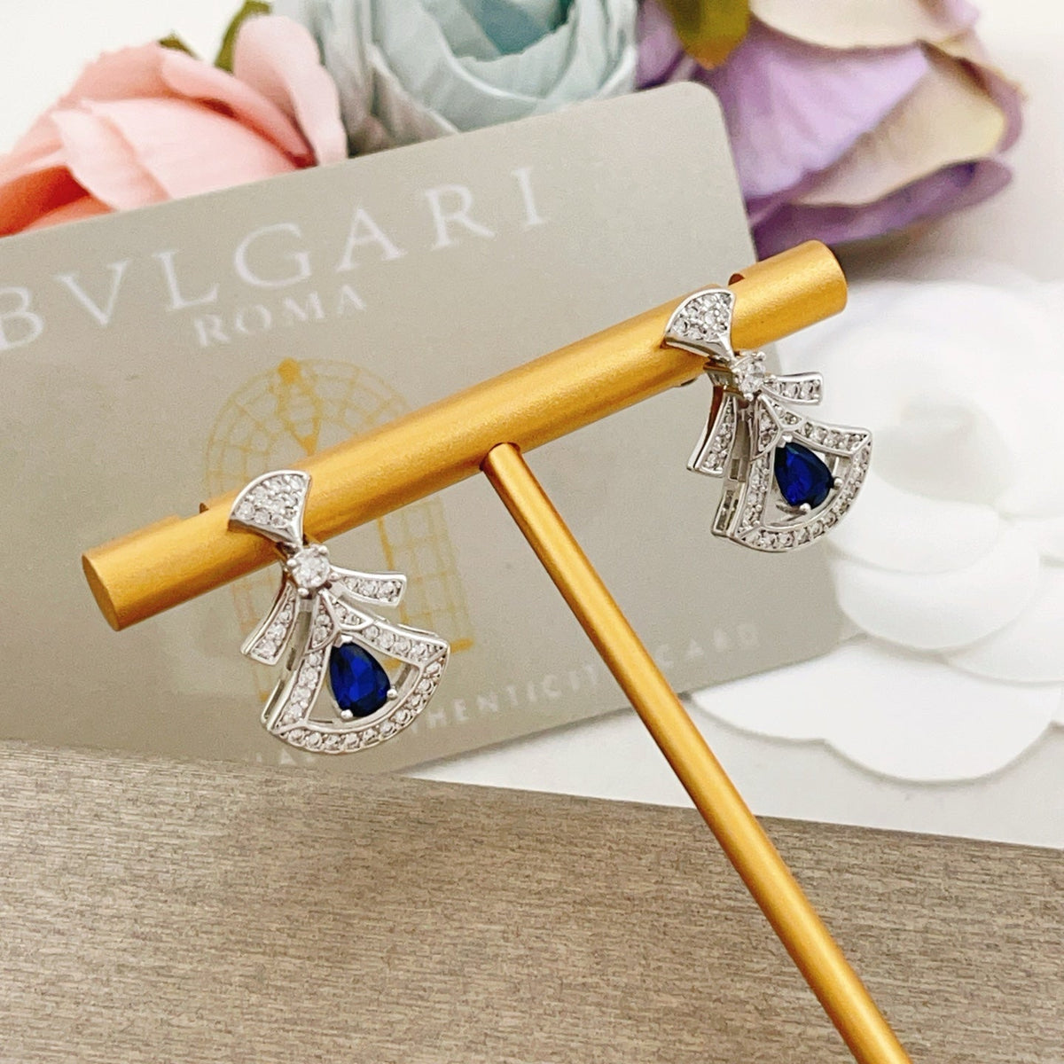 BVLGARI Rose Gold-Tone Stud Earrings - image 4