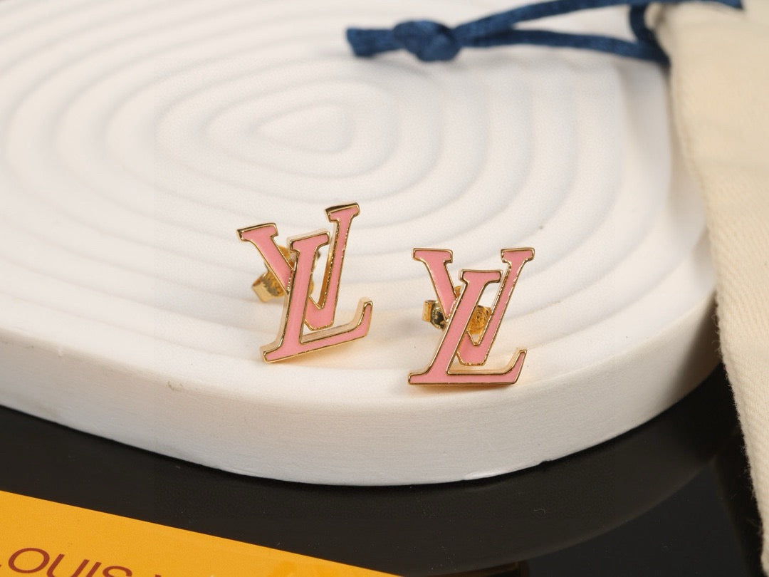 Louis Vuitton Letter Stud Earrings – Style 09 - image 1