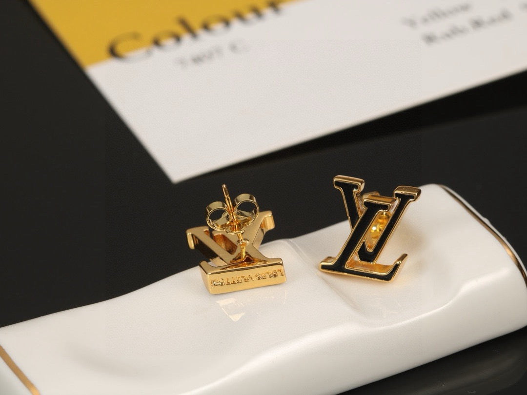 Louis Vuitton Letter Stud Earrings – Style 09 - image 5