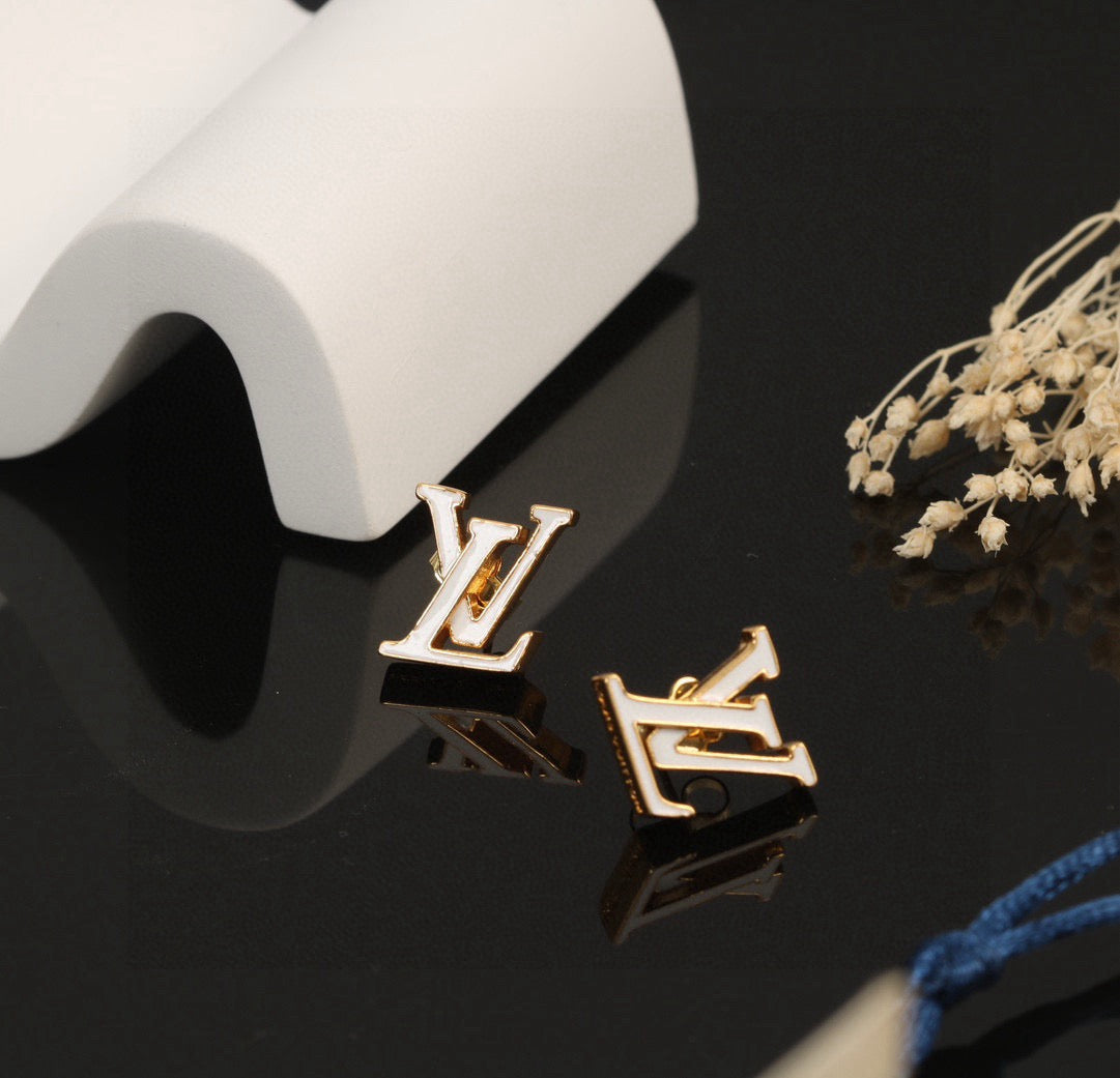Louis Vuitton Letter Stud Earrings – Style 09 - image 7