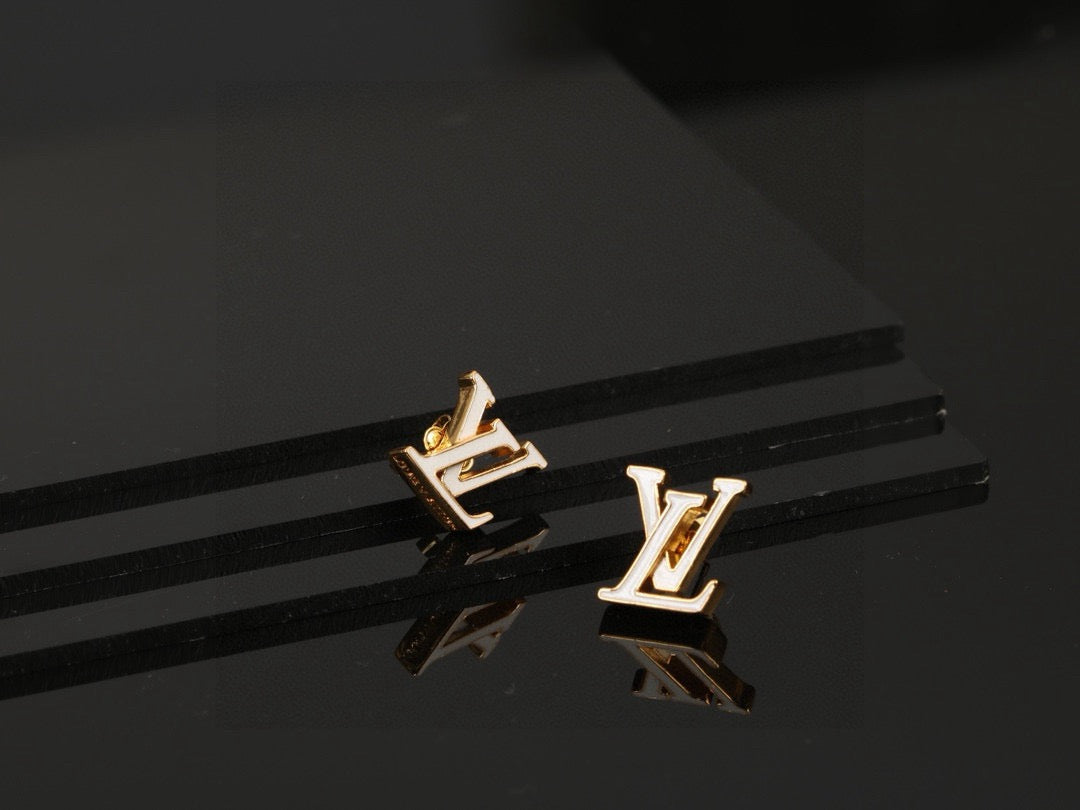 Louis Vuitton Letter Stud Earrings – Style 09 - image 8